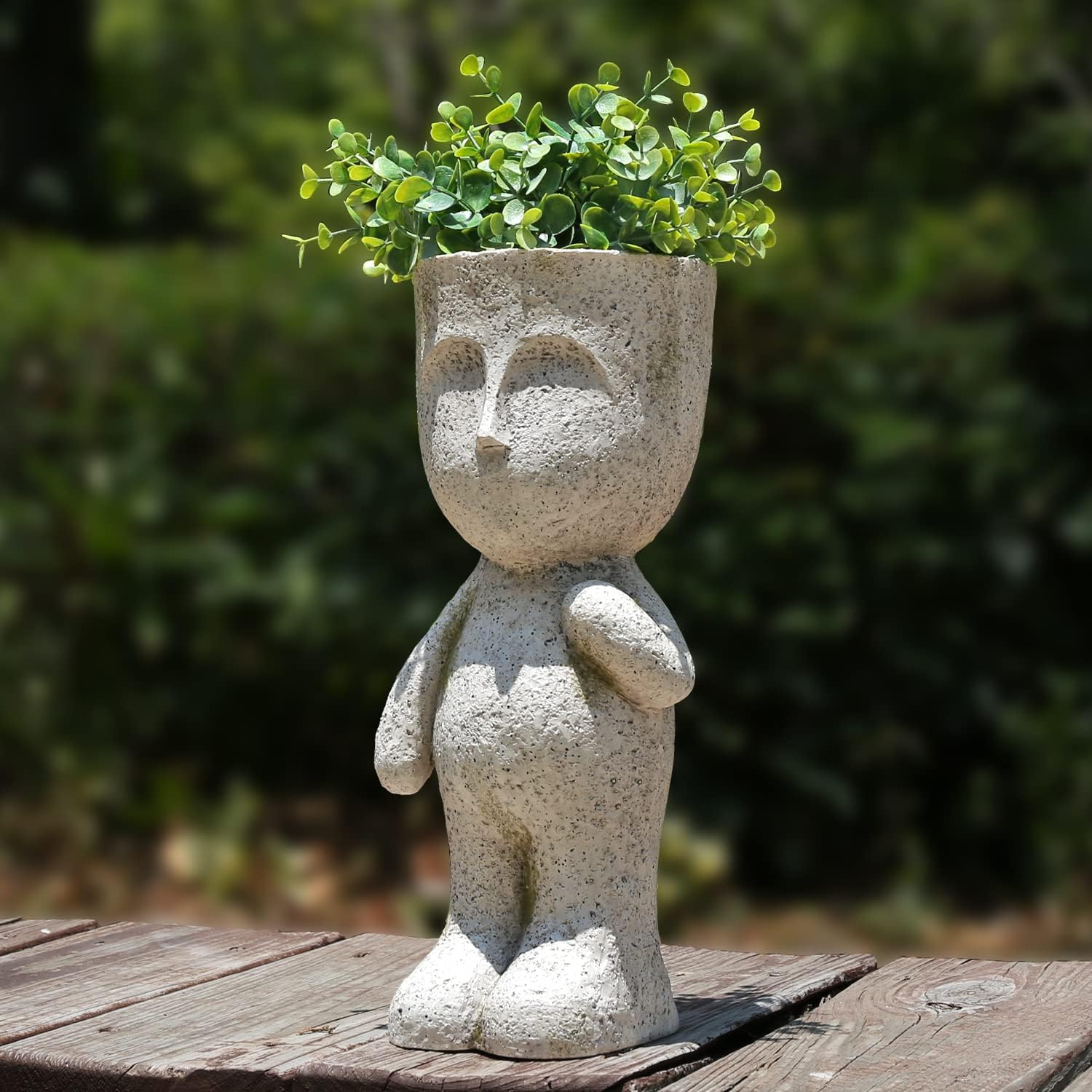 Macetas grandes para plantas de interior y exterior, macetas únicas para suculentas grandes con orificio de drenaje