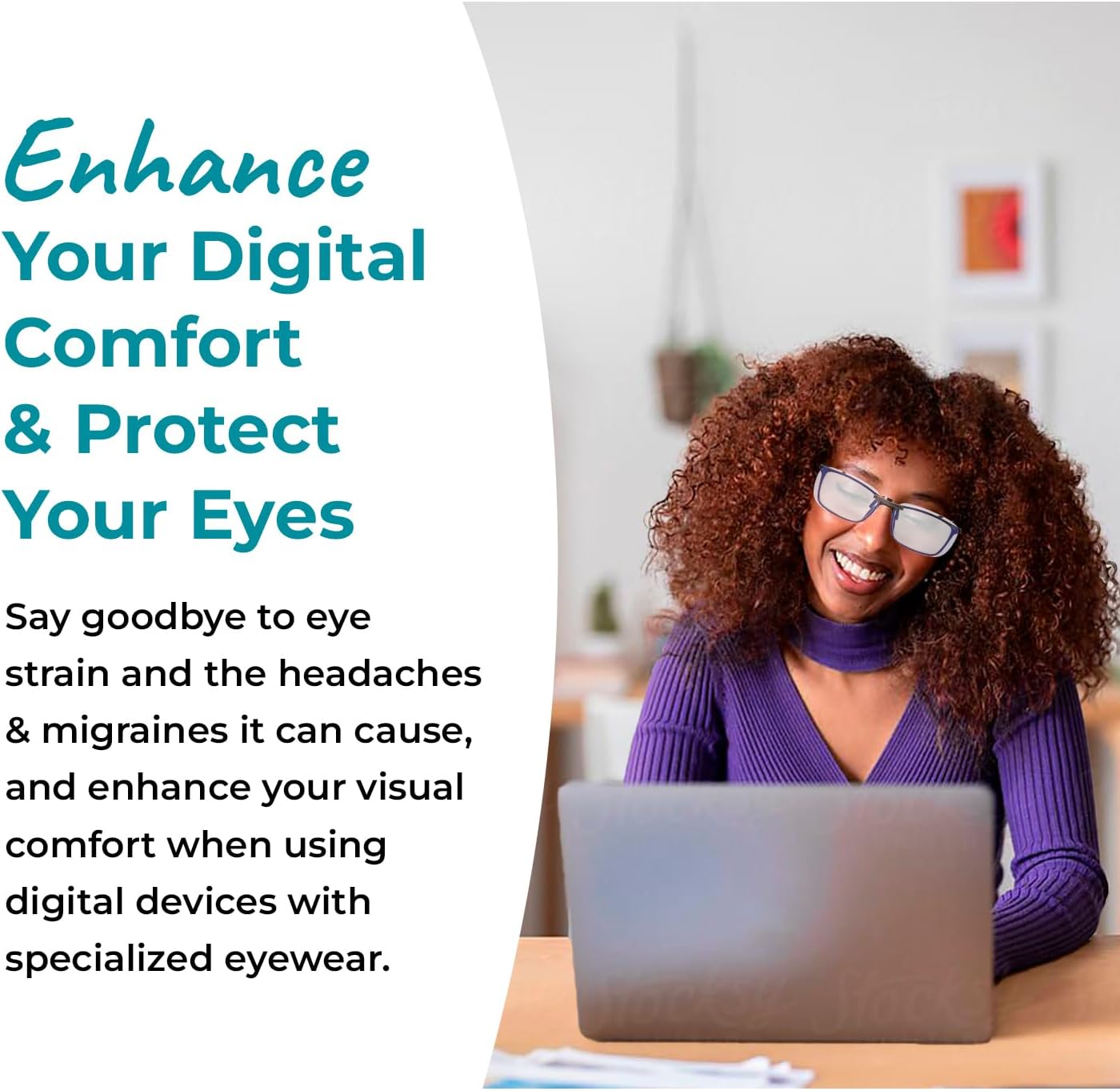 Clip On Blue Light Glasses for Computer, TV, Gaming Improve Sleep by Naturally Producing Melatonin for Women + Men