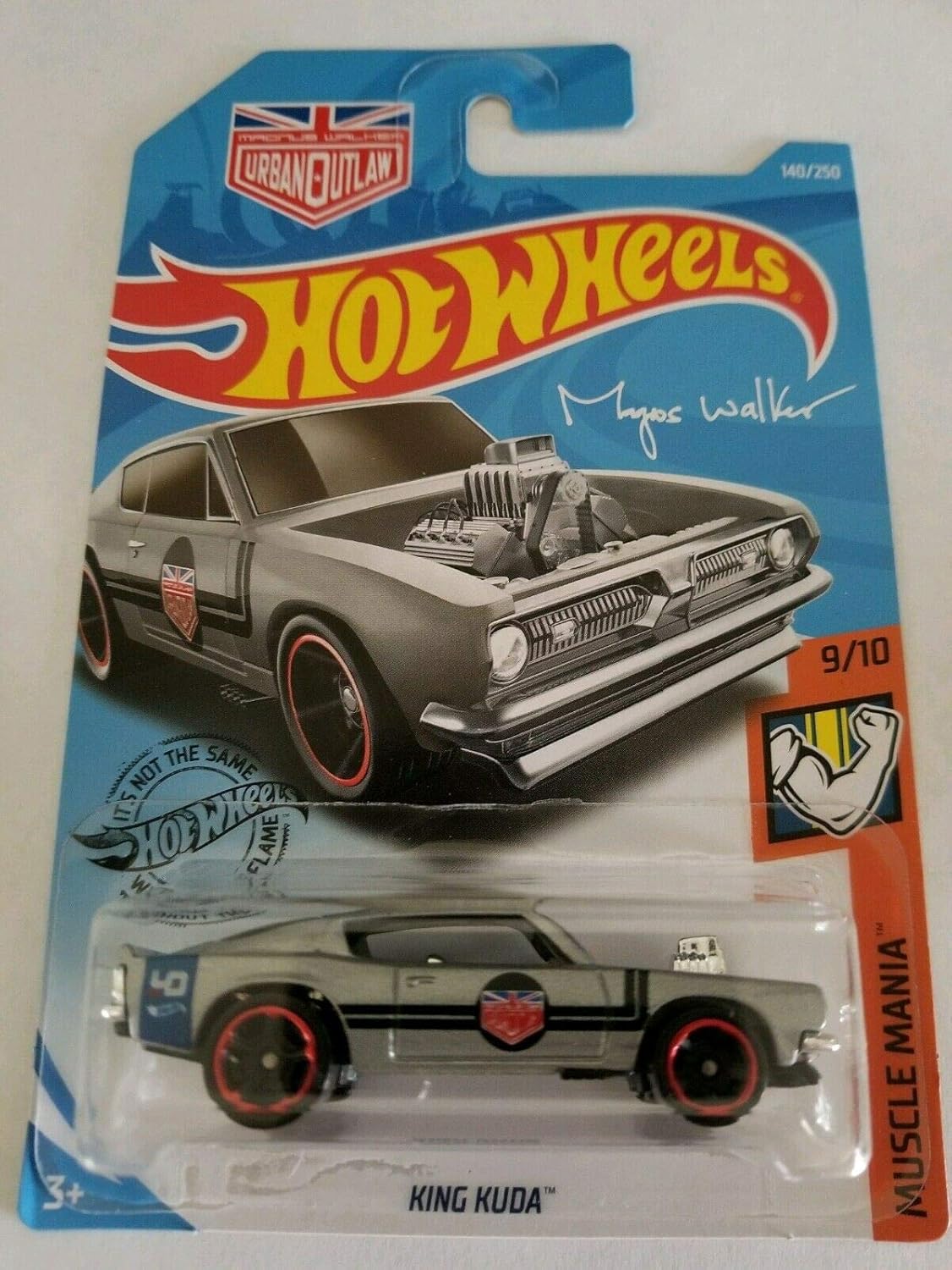 Hot Wheels Magnus Walker 2019 Urban Outlaw Muscle Mania King Kuda, gris