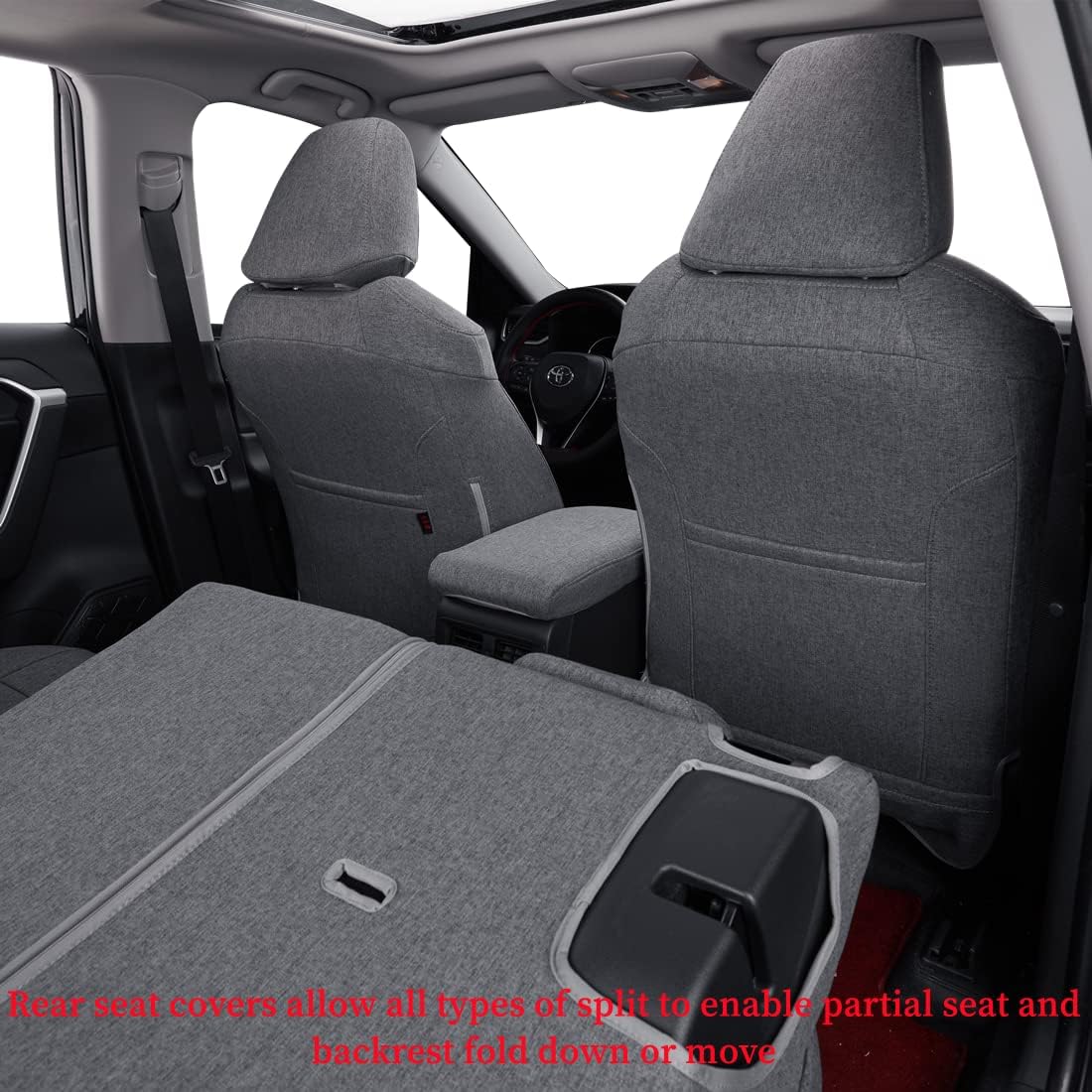 Fundas de asiento de ajuste personalizado para Toyota Corolla Cross L, LE, XLE 2022 2023 2024, protector de asiento de poliéster de cobertura