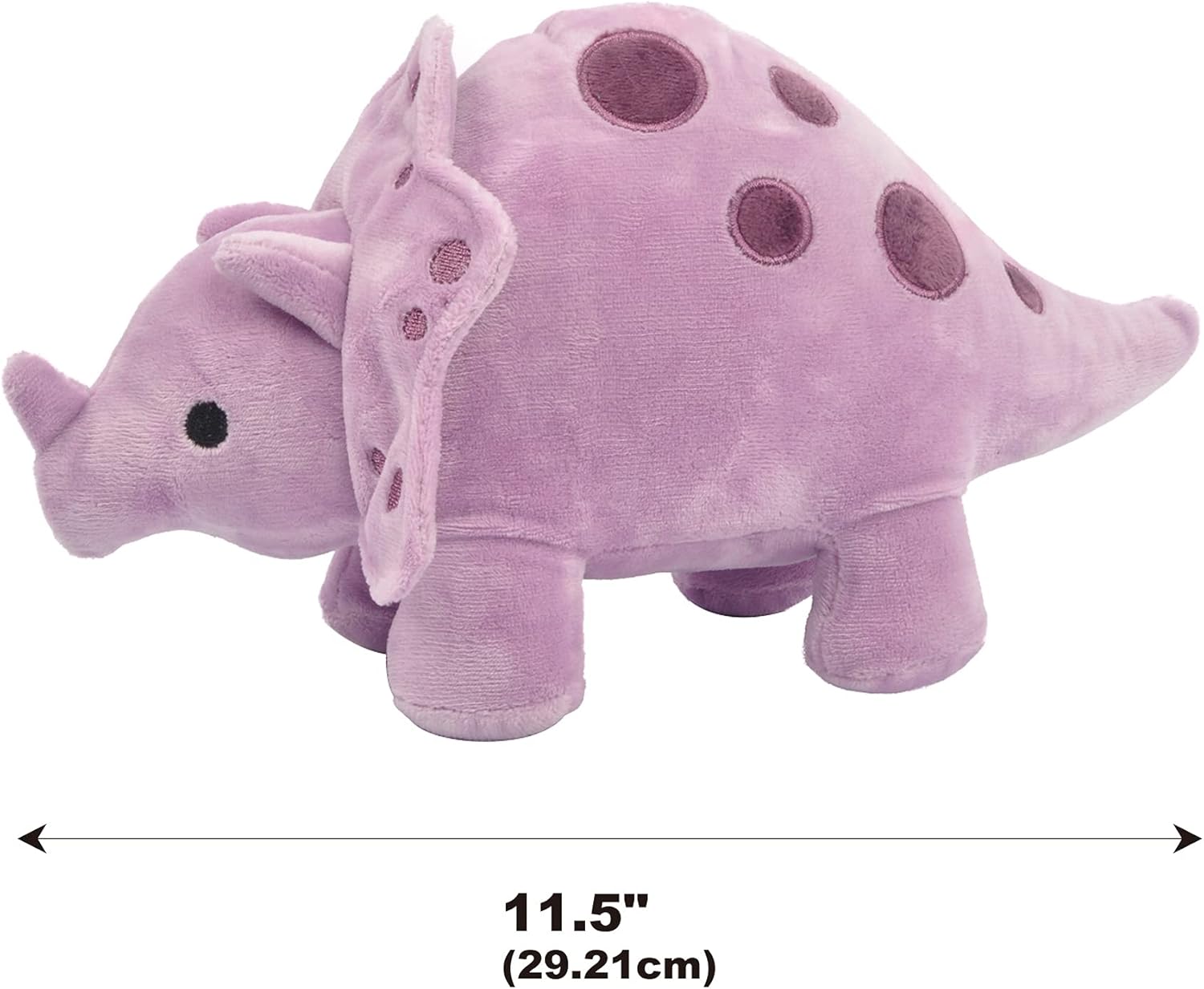 Linzy 11.5″ Cory Baby Dino con sonajero, morado