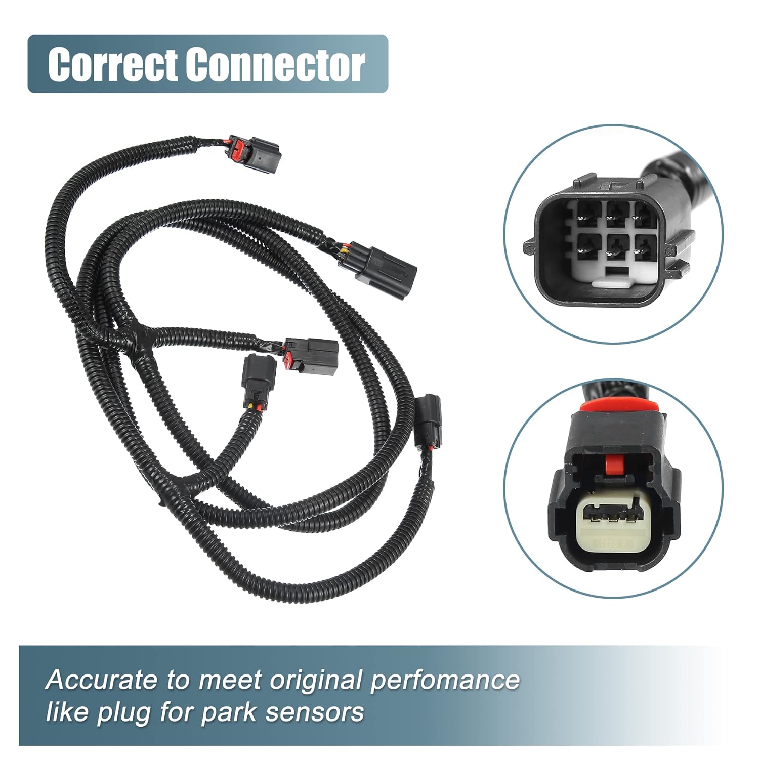X AUTOHAUX Arnés de cableado de asistencia de estacionamiento trasero 68031820AA para Dodge para RAM 1500 2009-2020 para Dodge para Ram 2500 3500