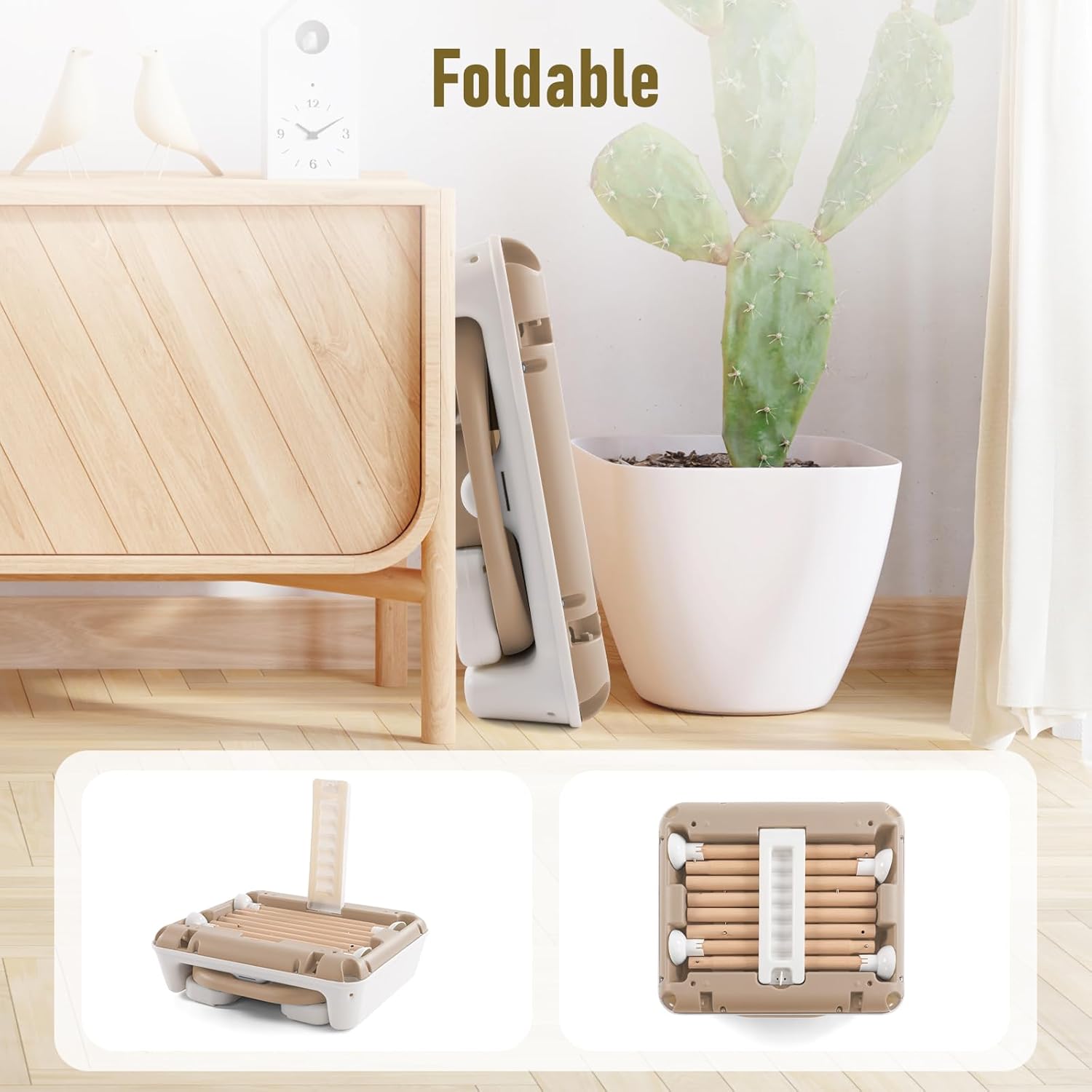 Silla alta para bebé, sillas altas convertibles ajustables 3 en 1 para bebés y niños pequeños, color caqui