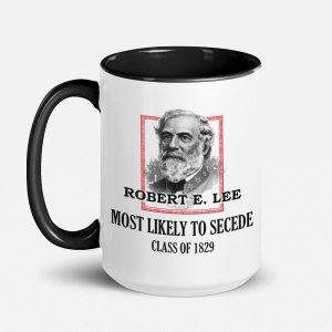 Soul’n’Passions General E. Lee Gettysburg Confederate Stuff – Taza de cerámica con más probabilidades de seceder Robert E Lee, 15 onzas, blanconegro Soul’n’Passions General E. Lee Gettysburg Confederate Stuff – Taza de cerámica con más probabilidades de seceder Robert E Lee, 15 onzas, blanconegro