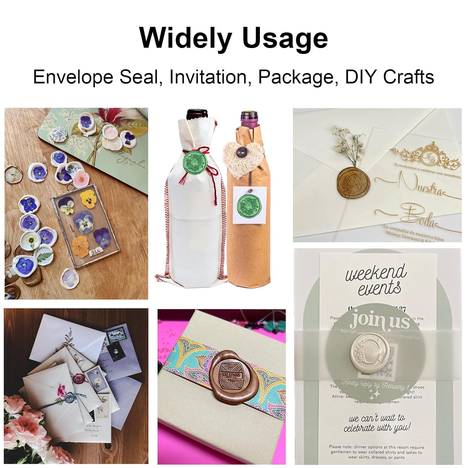 600 cuentas surtidas de cera, 24 colores para sellos de sellos, negro, dorado, rojo, verde, multicolor, pellets de cera a granel para invitaciones