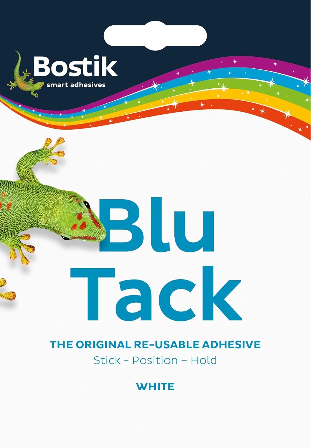 6 masillas adhesivas Bostik Blu Tack 801127, no tóxicas, color blanco, 2.12 oz