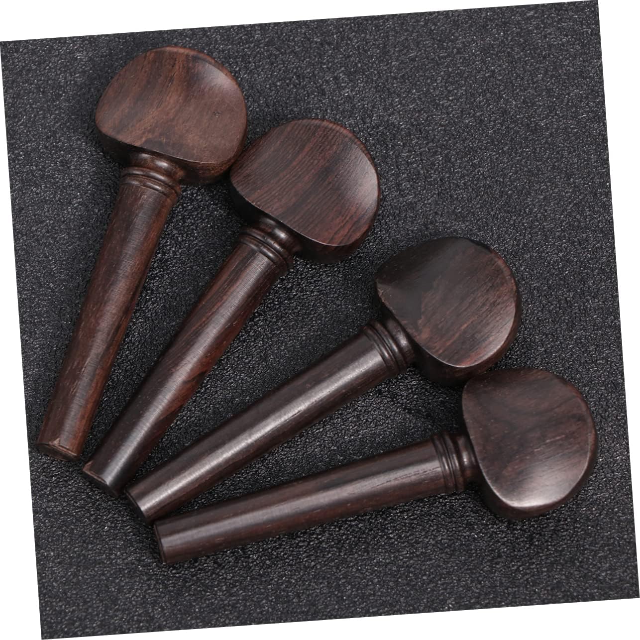 FAVOMOTO 4 clavijas de afinación de violín de madera de ébano clavijas de violín para estudiantes Piezas de repuesto para violín Accesorios para