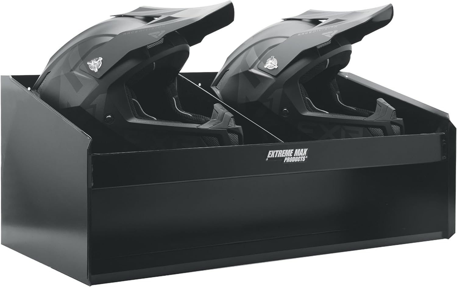 Extreme Max 5001.6139 Organizador de gabinete de aluminio para montaje en pared de doble casco para remolque de carreras cerrado, tienda, garaje,