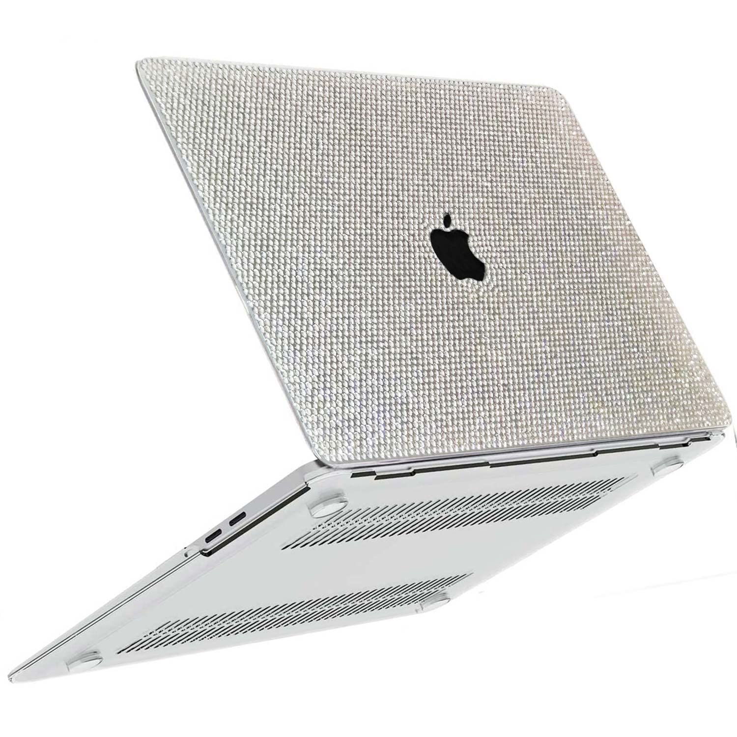 Bling Diamond MacBook Air 15 inch Case 2023 Release A2941 M22024 Release A3114 M3 Chip with Liquid Retina Display Touch ID,Glitter Sparkle
