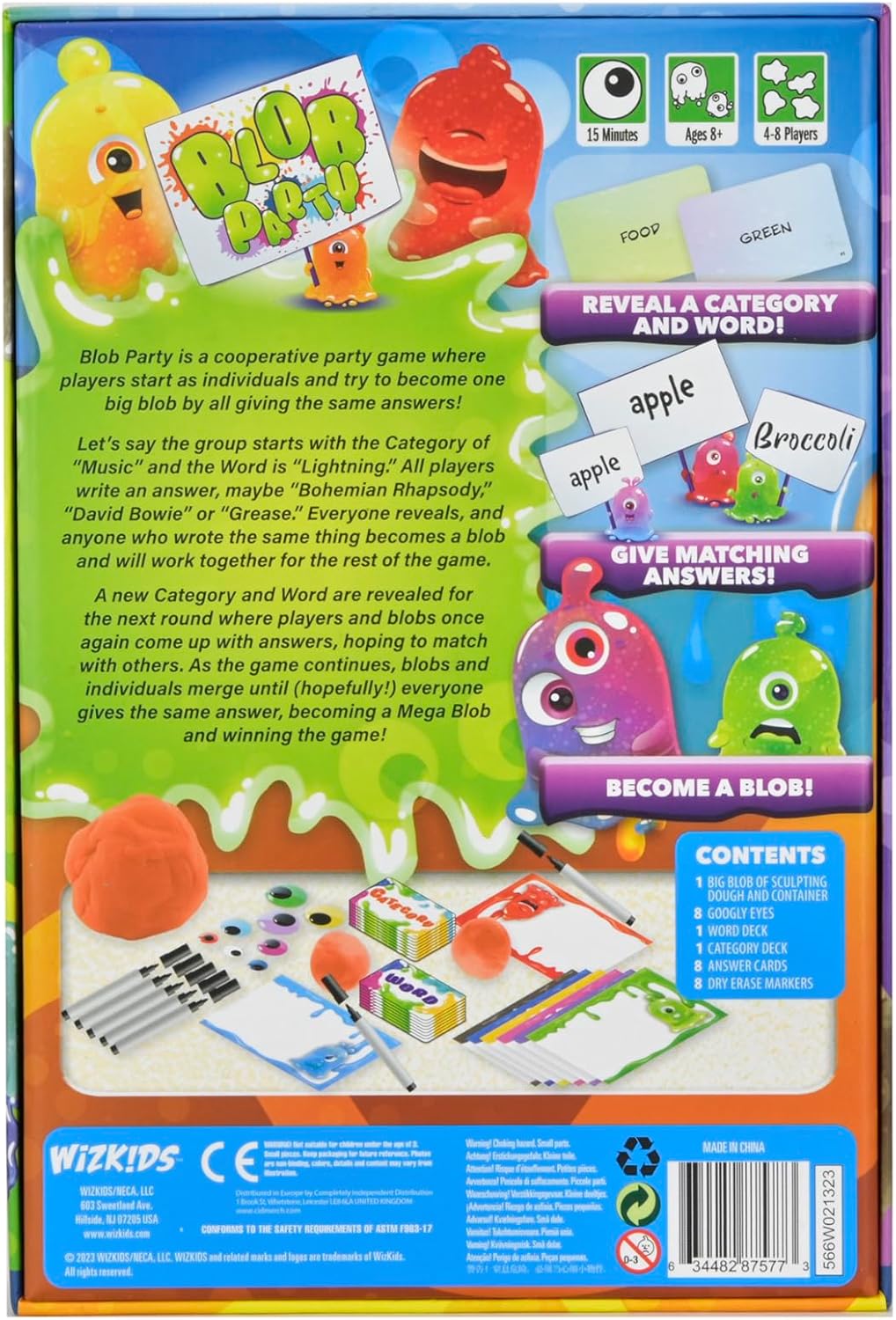 WizKids Blob Party  Juego de fiesta  Fácil de aprender  Juego de mesa familiar