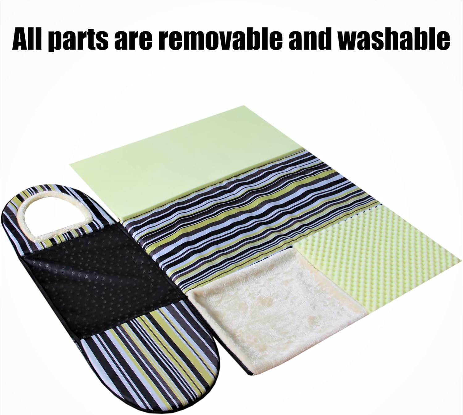 Cama para perros o gatos, 2 maneras de usar, casa para mascotas de interior con alfombrilla esponjosa, funda extraíble y lavable, casa a prueba de