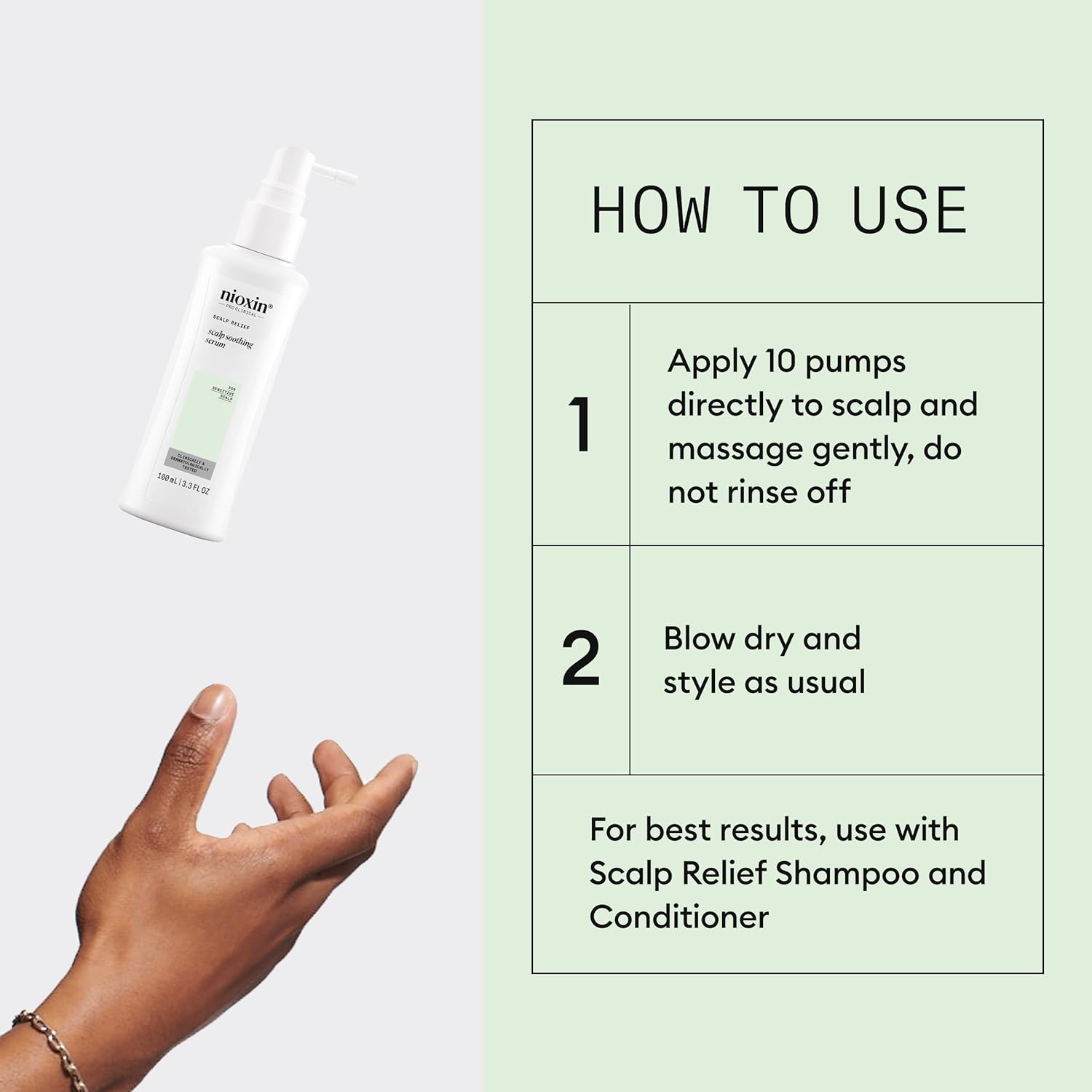 Nioxin Scalp Relief System  For Sensitive, Dry, Itchy Scalp  Cleanses, Soothes & Thickens Hair  Paraben & Sulfate Free