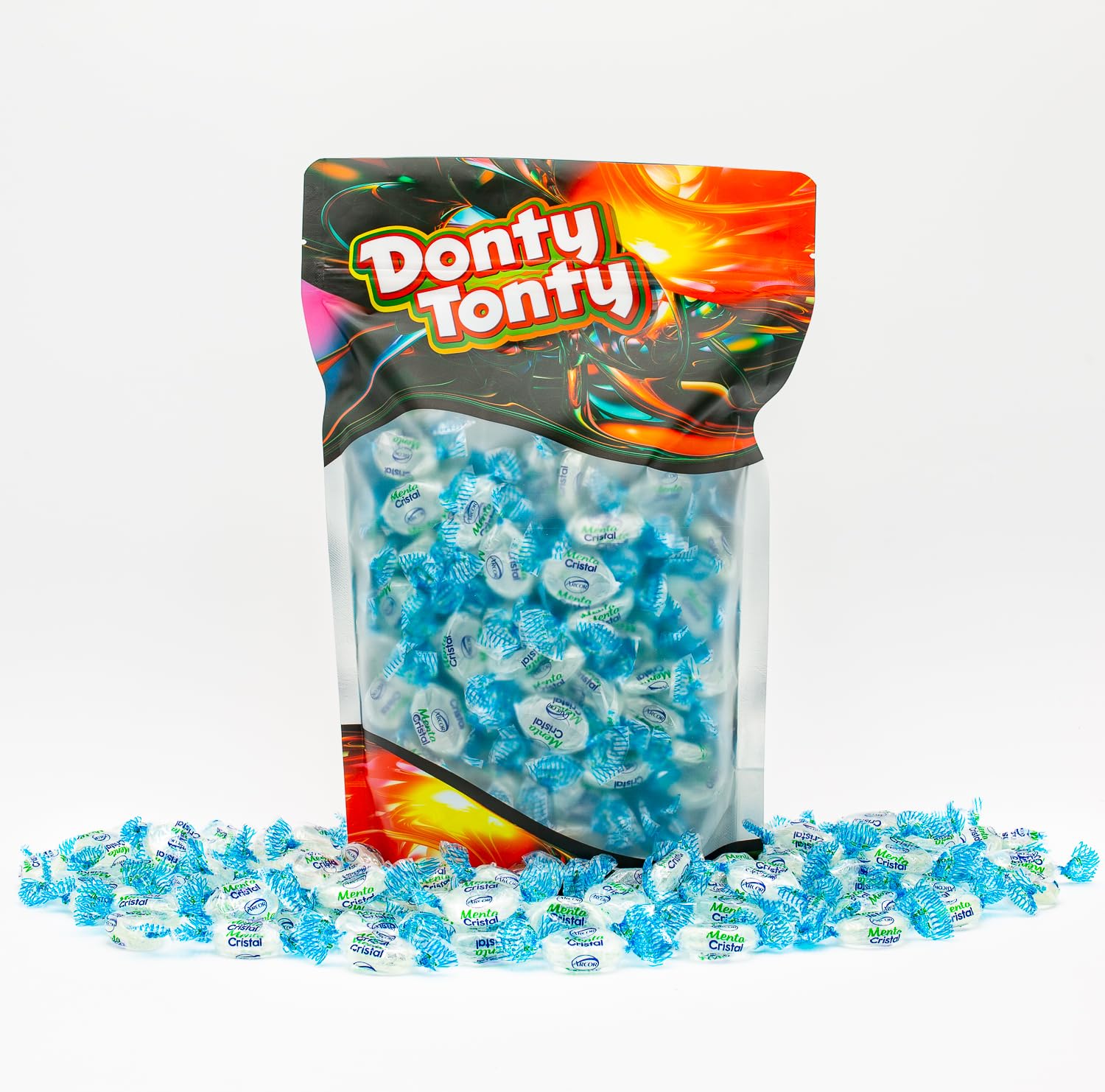 Arcor CRYSTAL MINTS Candy Individually Wrapped 2 lb  Bulk Bag, Mint Flavored (196 Pieces)