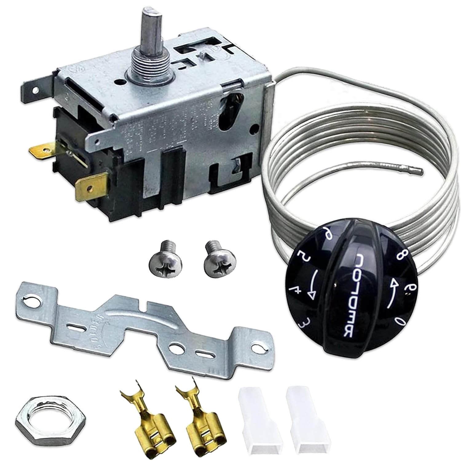 800393, 831932 Kit de control de temperatura, compatible con refrigeradores y congelador verdaderos serie TCTSDTGDMGEMG4SM, reemplaza el termostato
