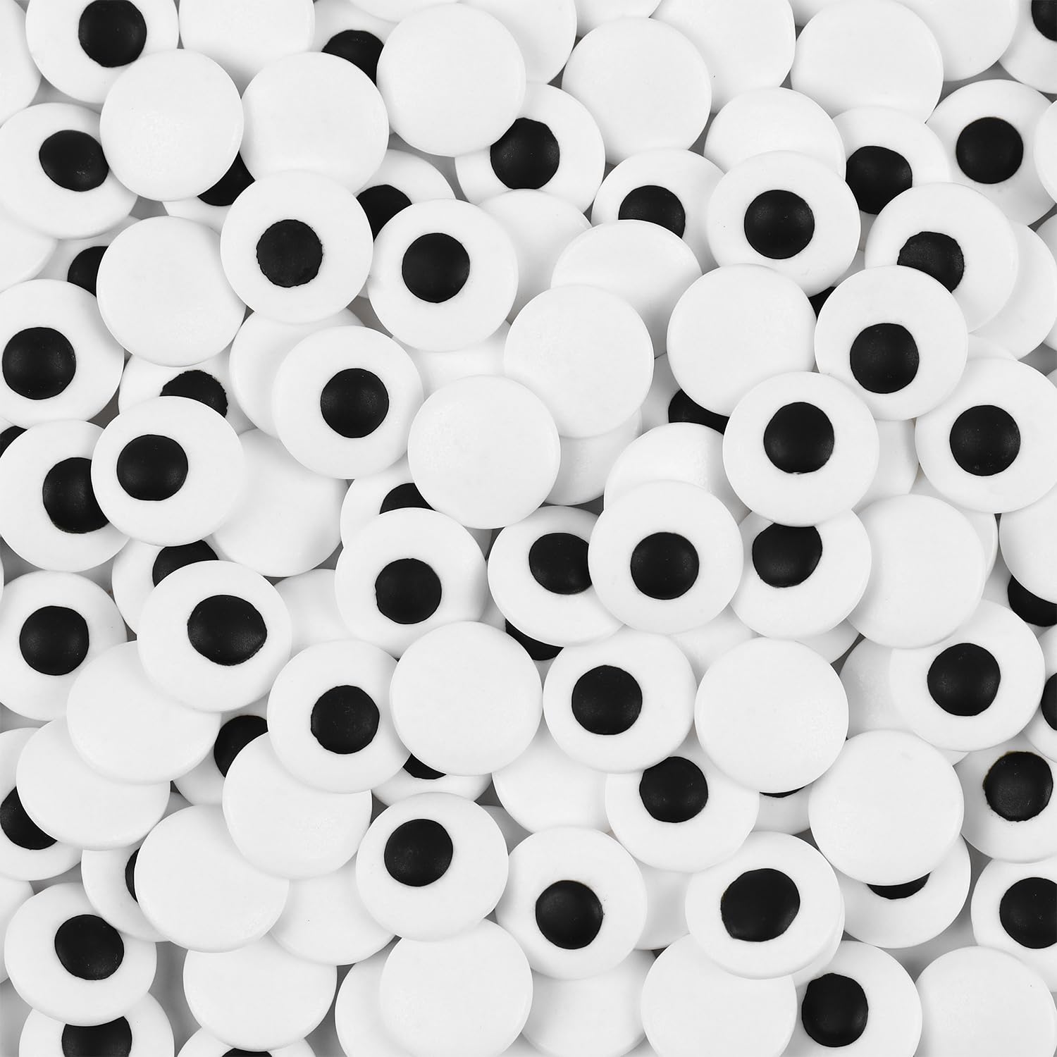 Gránulos oculares para decoración de pasteles, globos oculares de caramelo blanco y negro, globo ocular comestible para decoración de cupcakes,