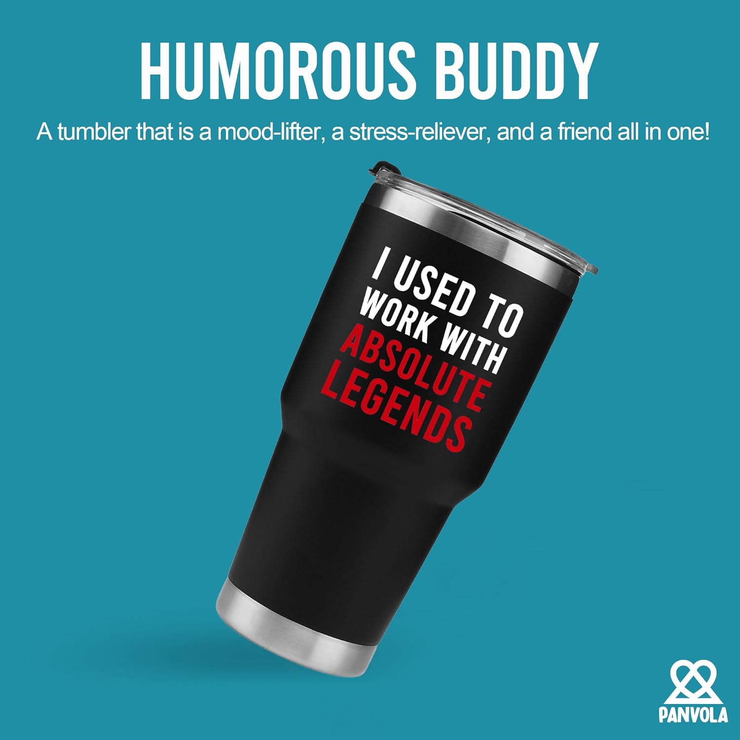 Panvola Vaso aislado al vacío “I Used To Work With Absolute Legend”, regalo de despedida para compañeros de trabajo, regalos de jubilación,