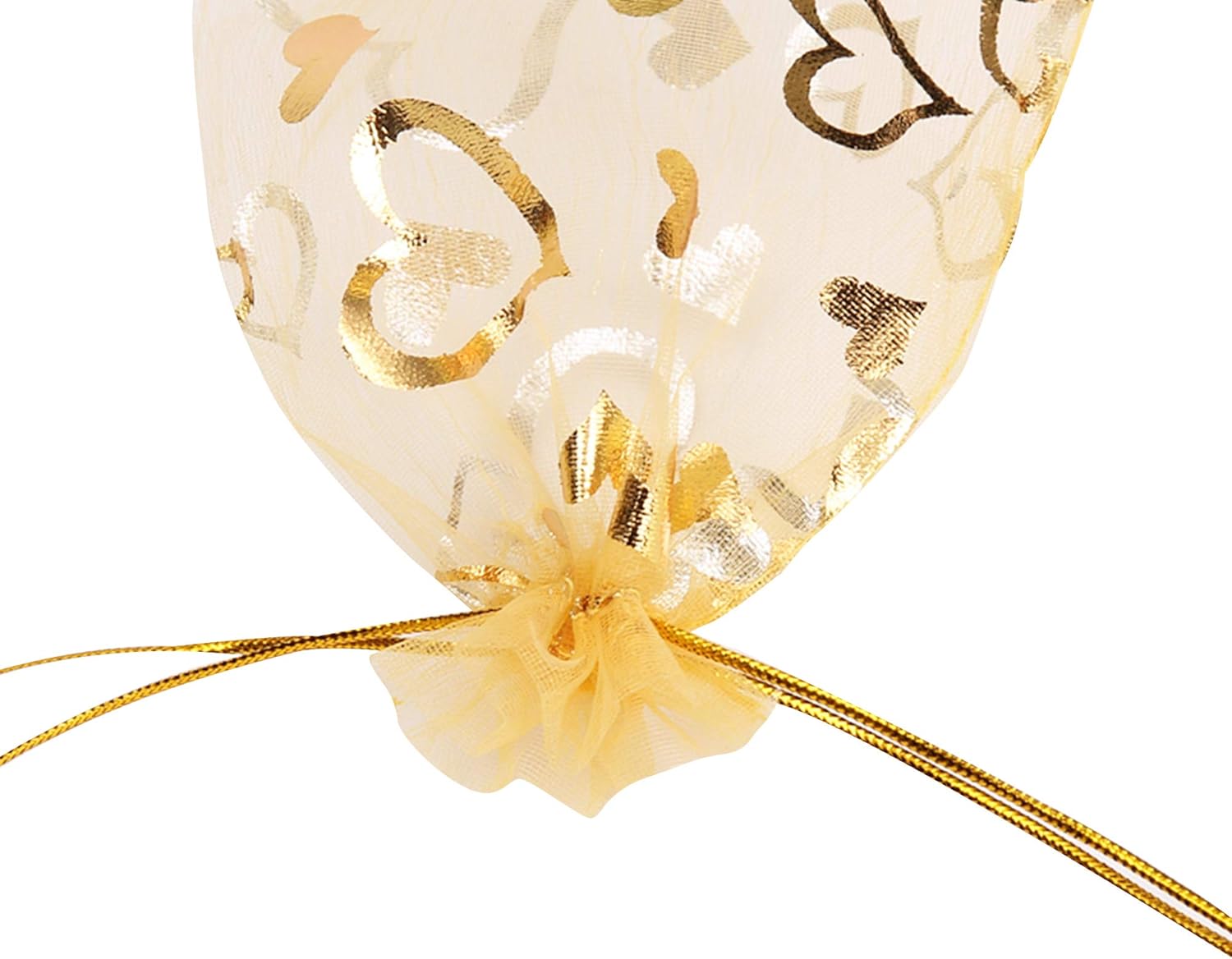 100 bolsas de organza de corazón transparente de 4 x 6 pulgadas con cordón para dulces de Navidad, joyas, fiesta, boda, bolsa de regalo