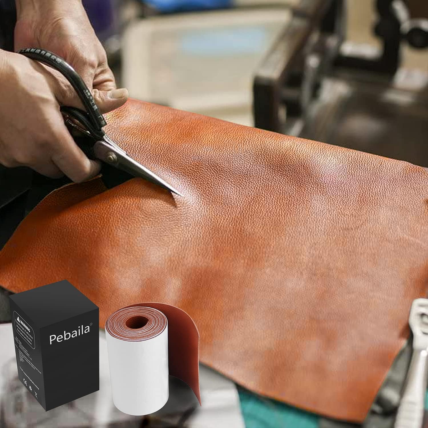 Cinta de cuero, parche de reparación de cuero autoadhesivo realista de 3 x 60 pulgadas para sofás, asientos de automóvil, bolsas de mano, chaquetas,