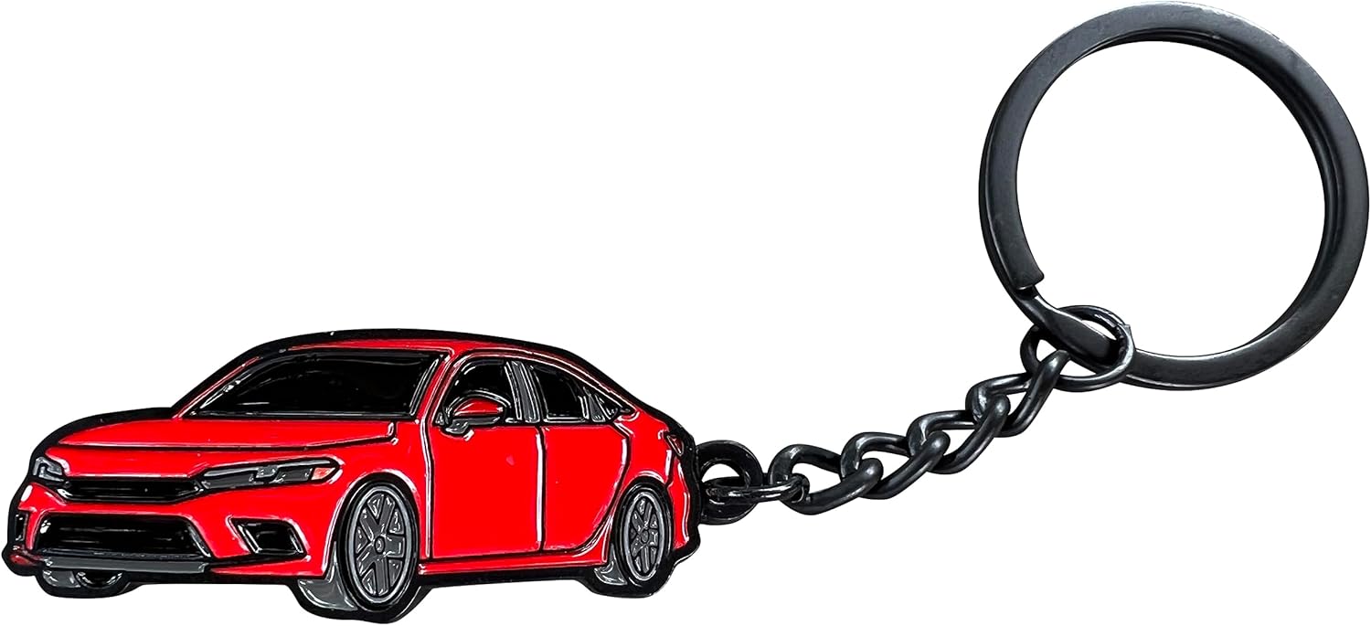 JDIRECT Elegante llavero de metal compatible con Honda Civic, se adapta a todos los modelos, para accesorios Honda Civic, regalos, 2022-2024