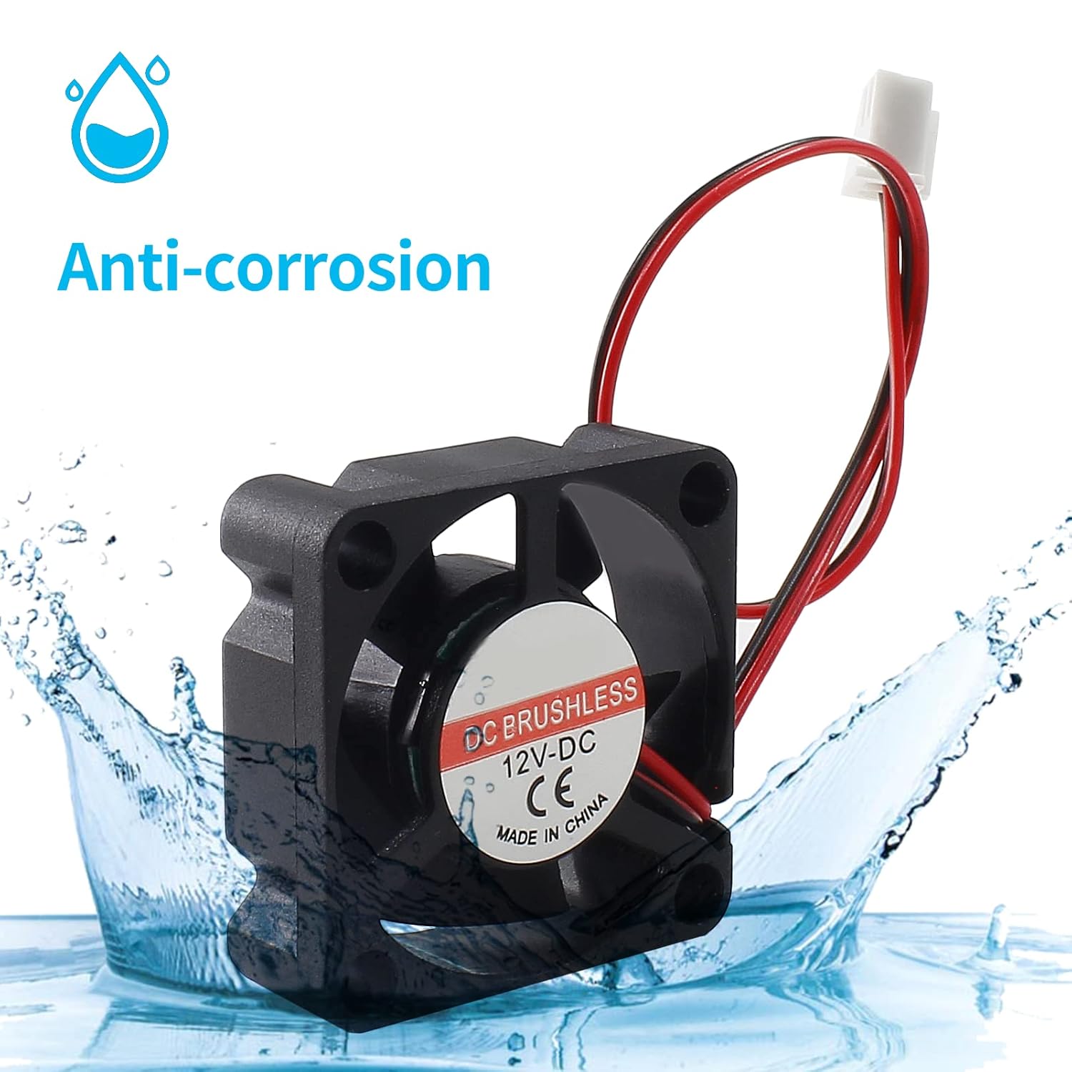 5 unidades de ventilador micro DC ventilador de refrigeración para PC, ventilador de impresora 3D, mini ventilador de computadora silencioso de