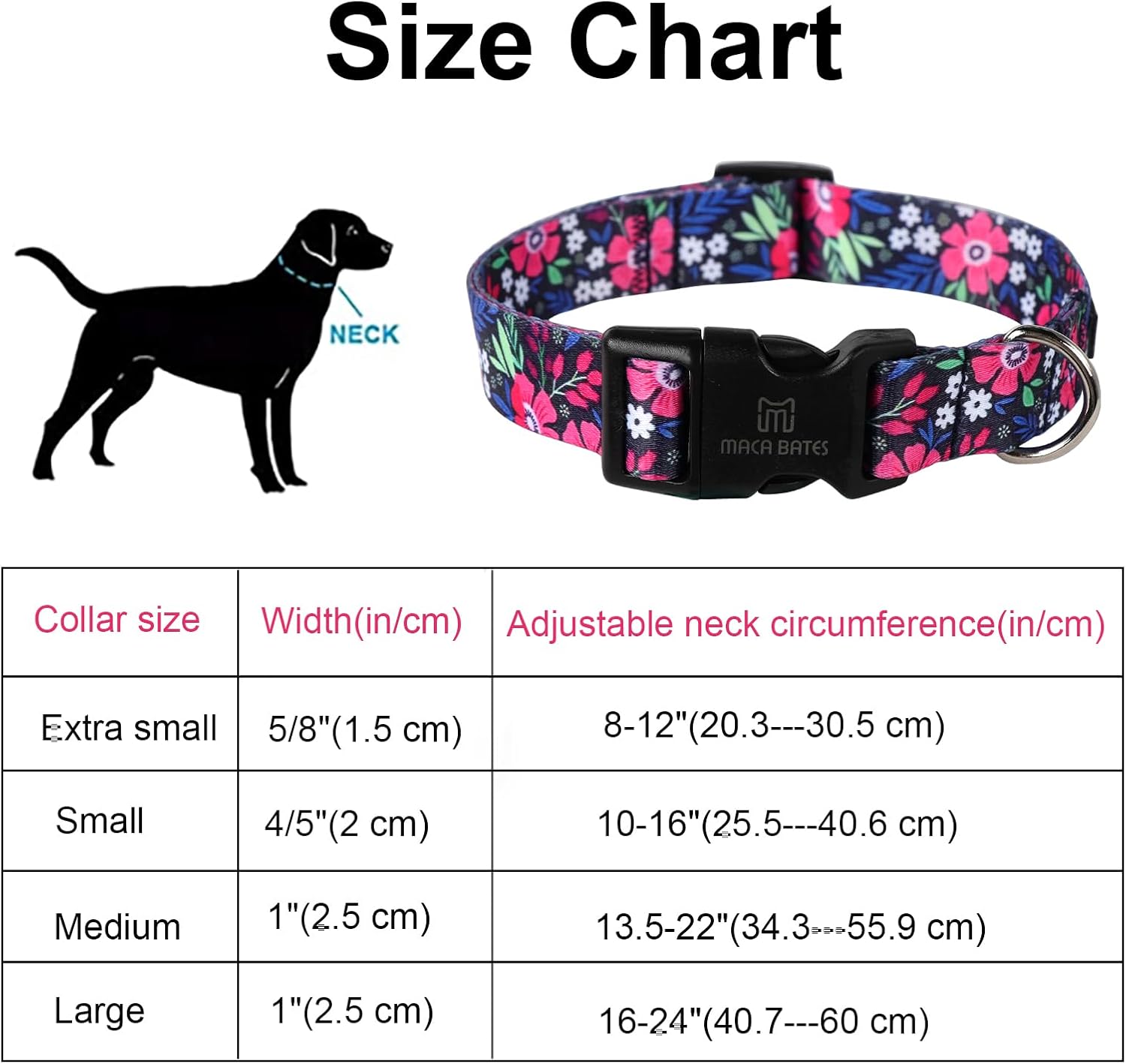 Maca Bates – Collar de primavera para perro con diseño de flores, para niñas y niños, hembra, macho, para Perros, Chihuahua, Pitbull, regalo de