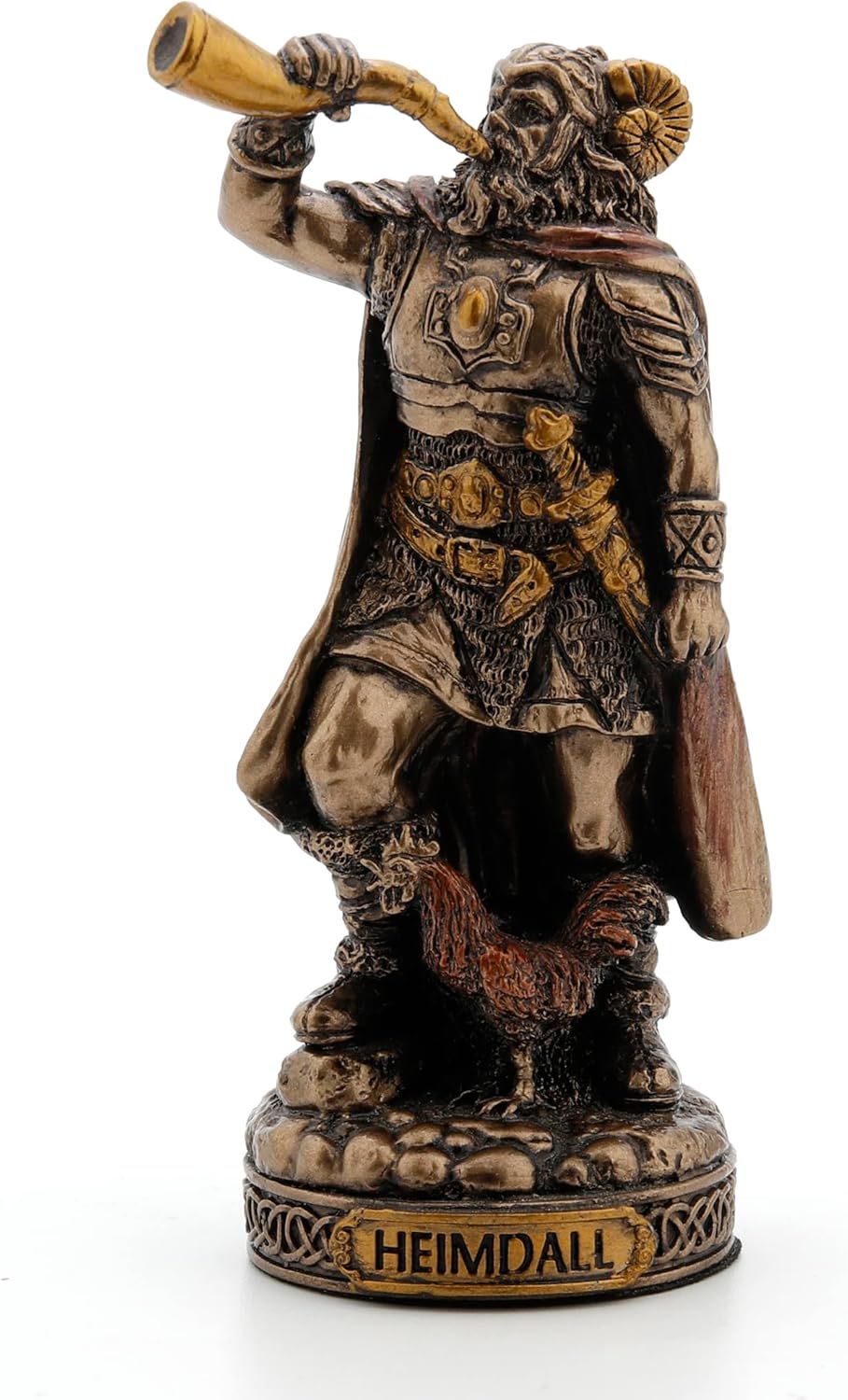 Veronese Design Figura miniatura de Dioses nórdicos (Heimdall, bronce)