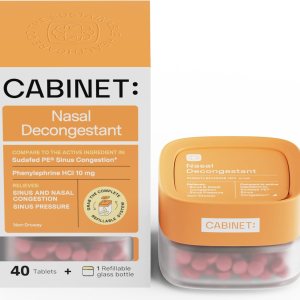 Descongestionante nasal en tarro de vidrio ecológico sin somnolencia  10 mg de fenilefrina HCl 40 tabletas (kit de inicio) Descongestionante nasal en tarro de vidrio ecológico sin somnolencia  10 mg de fenilefrina HCl 40 tabletas (kit de inicio)