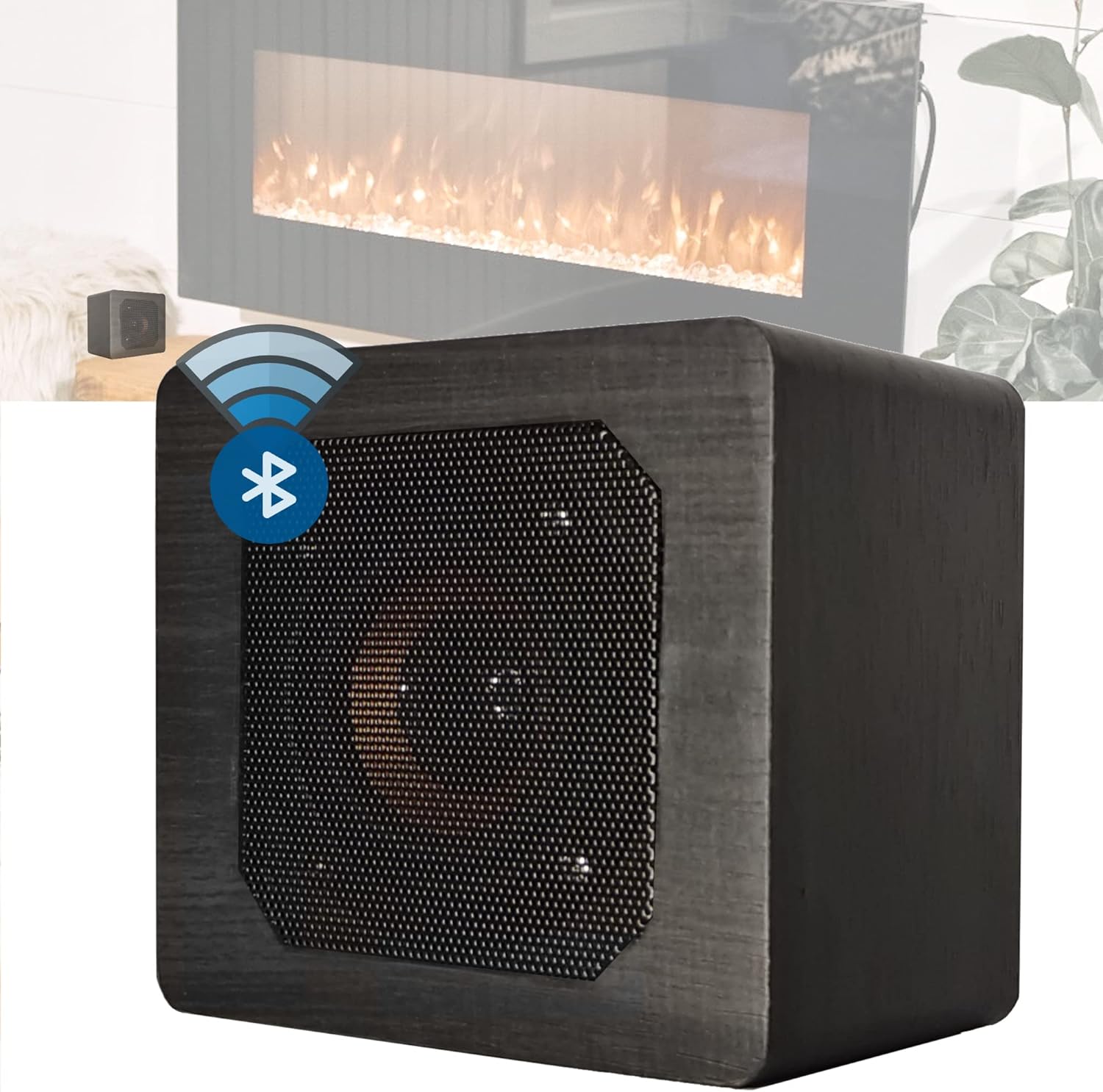 Sistema de sonido Fire Crackler Comfort Creador de efectos de sonido crujientes Altavoz Bluetooth portátil recargable para chimenea de gas