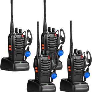 Walkie talkies recargables para adultos con auriculares mejorados y batería de iones de litio, radios bidireccionales con función VOXTOTalarma de Walkie talkies recargables para adultos con auriculares mejorados y batería de iones de litio, radios bidireccionales con función VOXTOTalarma de