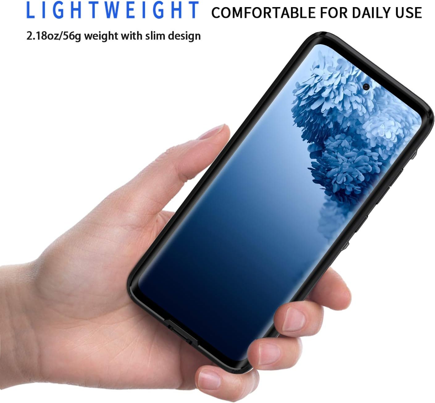 Lanhiem Funda para Galaxy S20 Ultra, protector de pantalla integrado IP68 impermeable a prueba de polvo, cuerpo completo, resistente, a prueba de