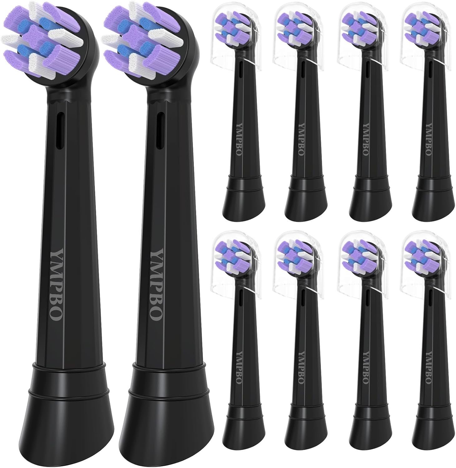 Cabezales de repuesto para cepillos de dientes compatibles con Oral B iO 10 9 8 7 6 5 4 3 Series cepillo de dientes eléctrico, paquete de 10