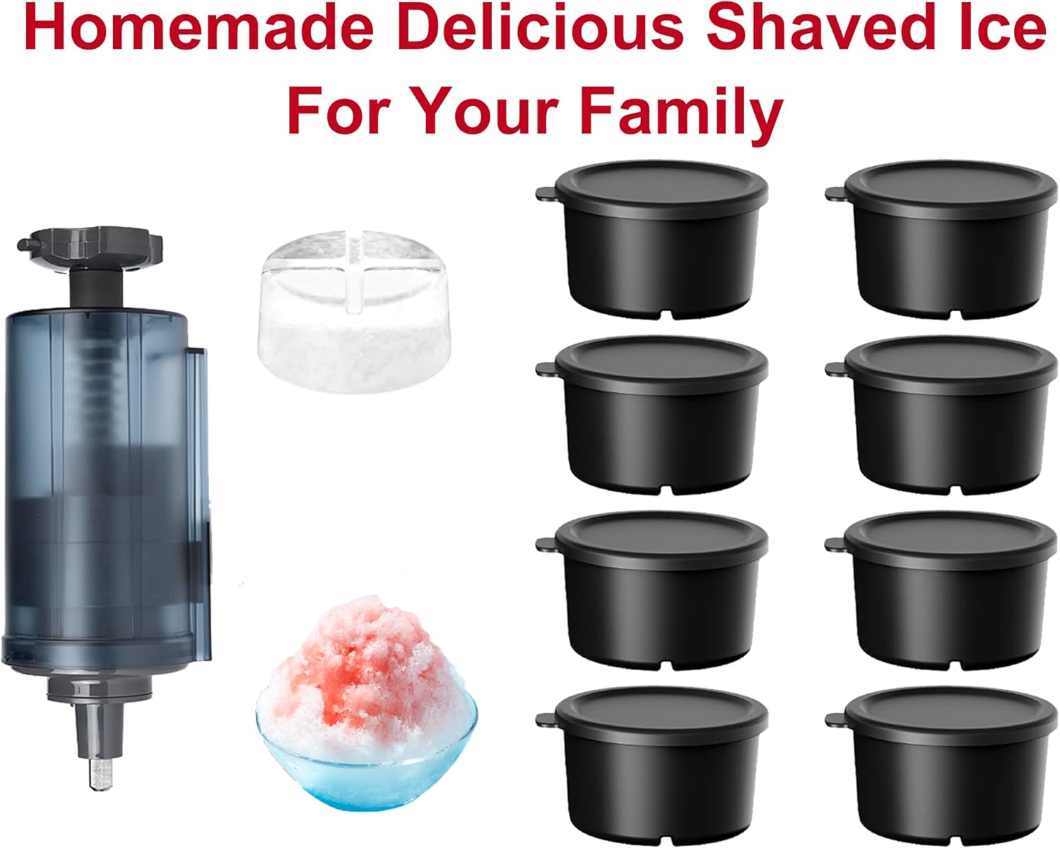 Kitchenaid – Accesorio de hielo afeitado para batidora de pie KitchenAid, accesorio eficiente para afeitadora de hielo, máquina de cono de nieve de