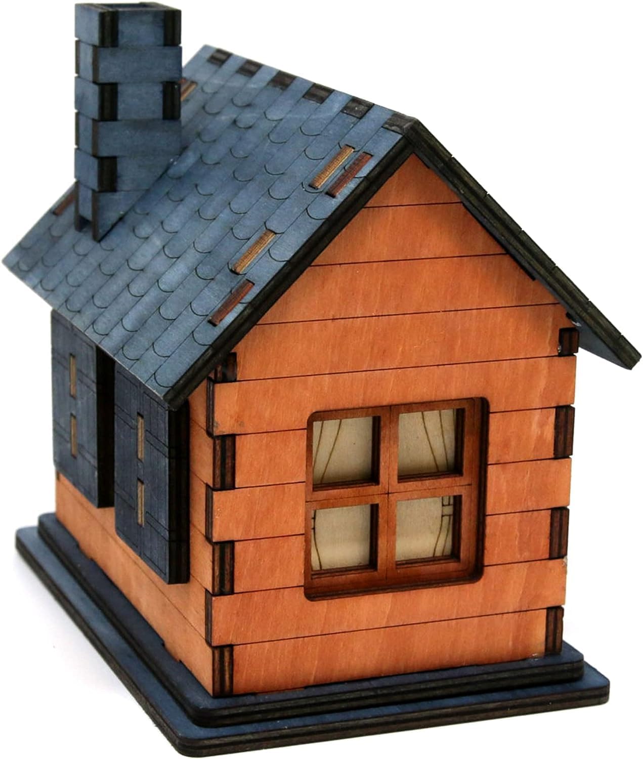 Eureka Cabin in the Woods – Edificio de juguete en miniatura – Caja de escape secreta – Rompecabezas de dificultad media para adultos