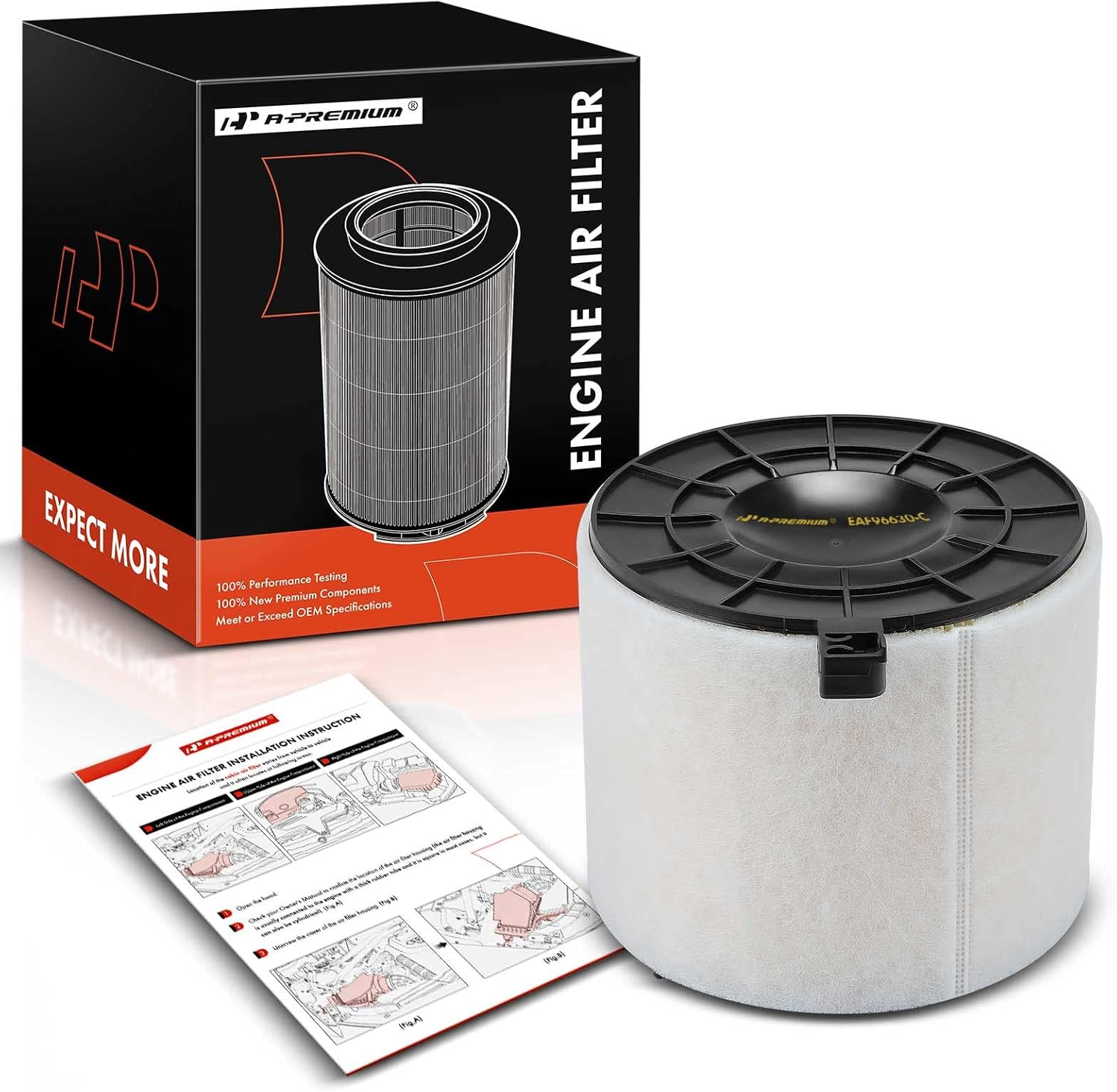 A-Premium Filtro de aire de motor compatible con Audi RS5RS5 SportbackSQ5 Sportback 2021-2023, S4S5 2019-2023, S5 Sportback 2018-2023, SQ5