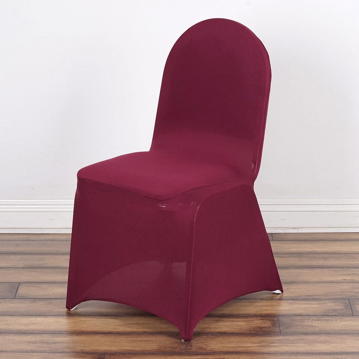 Efavormart – 100 fundas para sillas de banquetes de elastano elástico color burdeos, fundas para eventos, bodas, fiestas, banquetes y catering