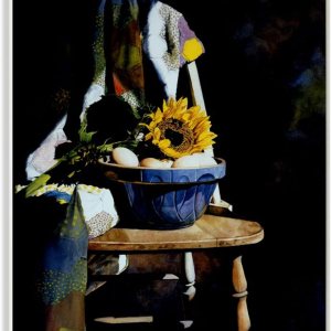 Stupell Industries Heide Presse – Placa de pared con diseño de girasol para silla de campo, pintura de naturaleza muerta oscura, 10 x 15 pulgadas Stupell Industries Heide Presse – Placa de pared con diseño de girasol para silla de campo, pintura de naturaleza muerta oscura, 10 x 15 pulgadas