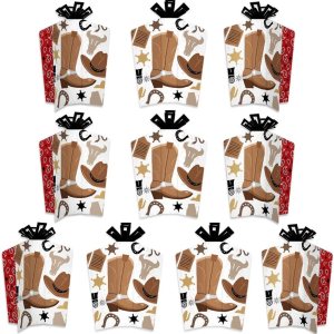 Big Dot of Happiness Western Hoedown – Decoraciones de mesa – Centros de mesa plegables y acampanados para fiesta de vaquero del salvaje oeste, 10 Big Dot of Happiness Western Hoedown – Decoraciones de mesa – Centros de mesa plegables y acampanados para fiesta de vaquero del salvaje oeste, 10