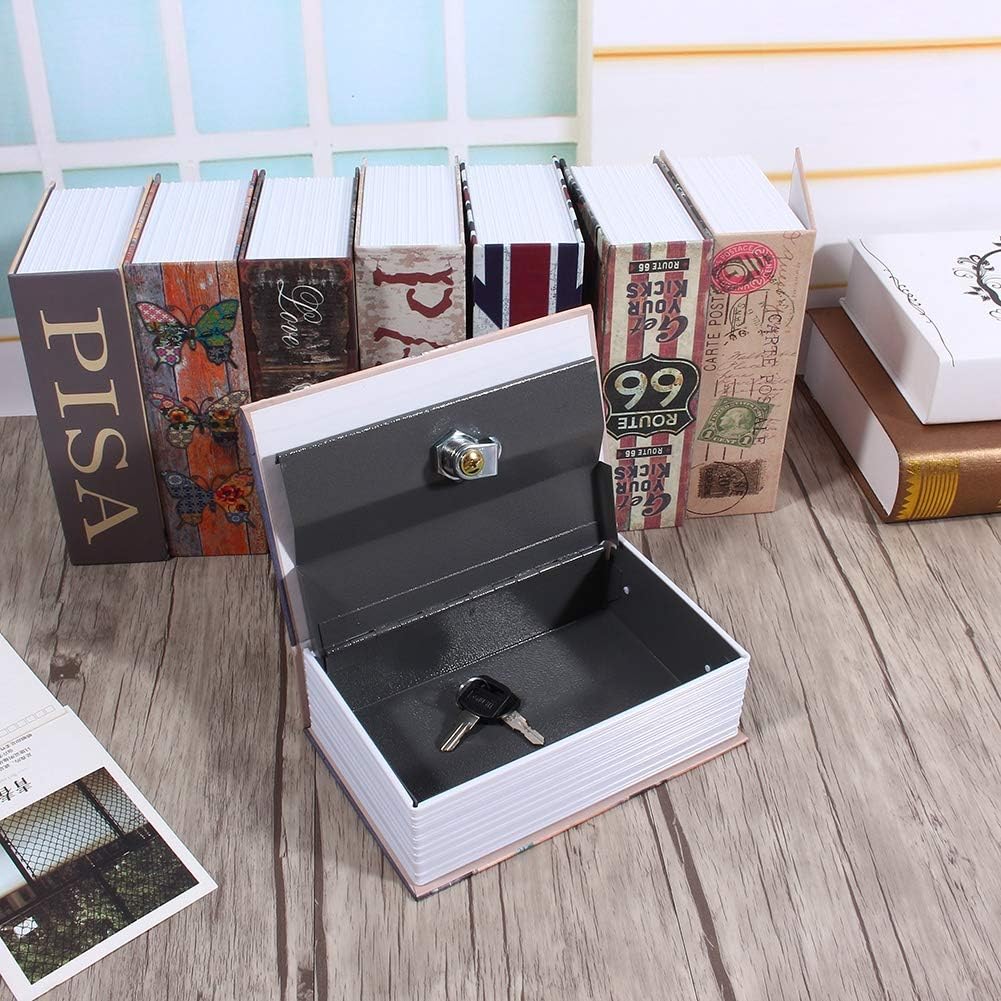 CHICIRIS Caja de seguridad, caja de seguridad secreta de libro de diccionario, caja de seguridad para dinero en efectivo, para el hogar, oficina,