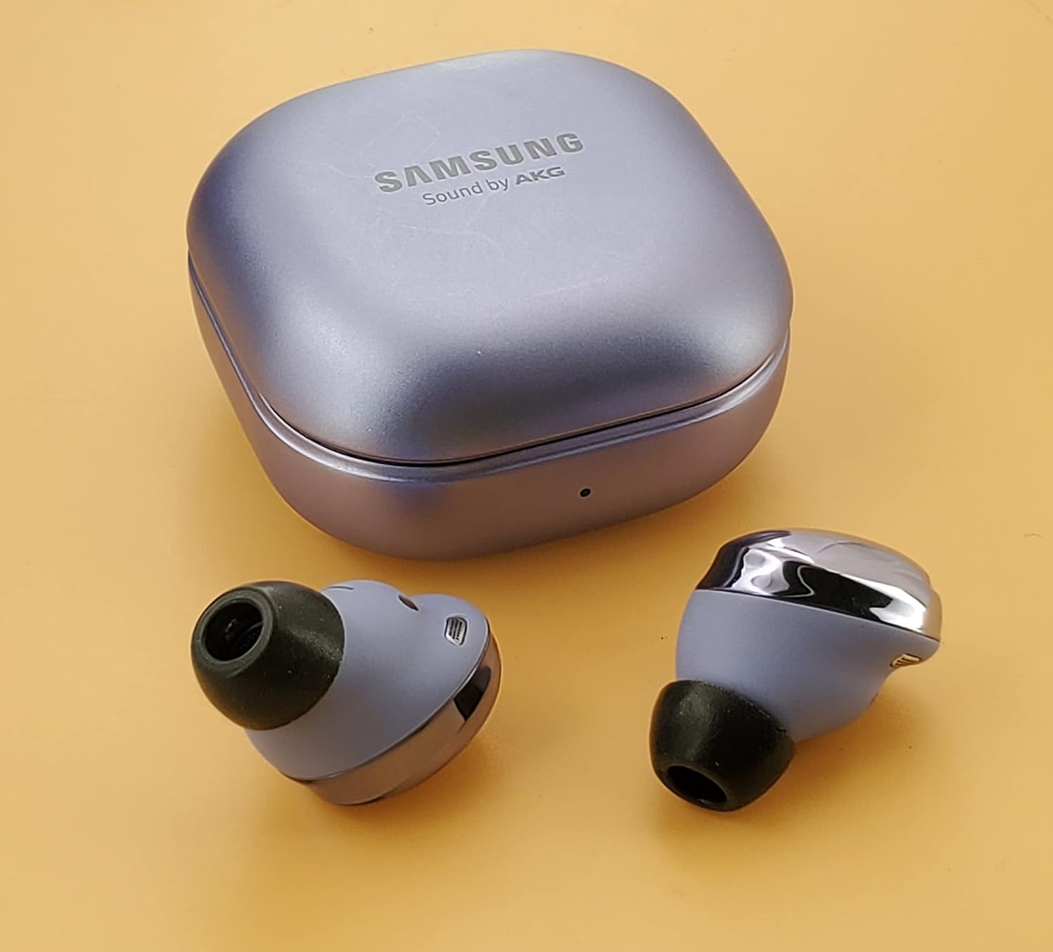 ALXCD Almohadillas de espuma de repuesto para auriculares Galaxy Buds Pro, SML 3 pares de puntas de espuma suave, apto para auriculares Galaxy Buds