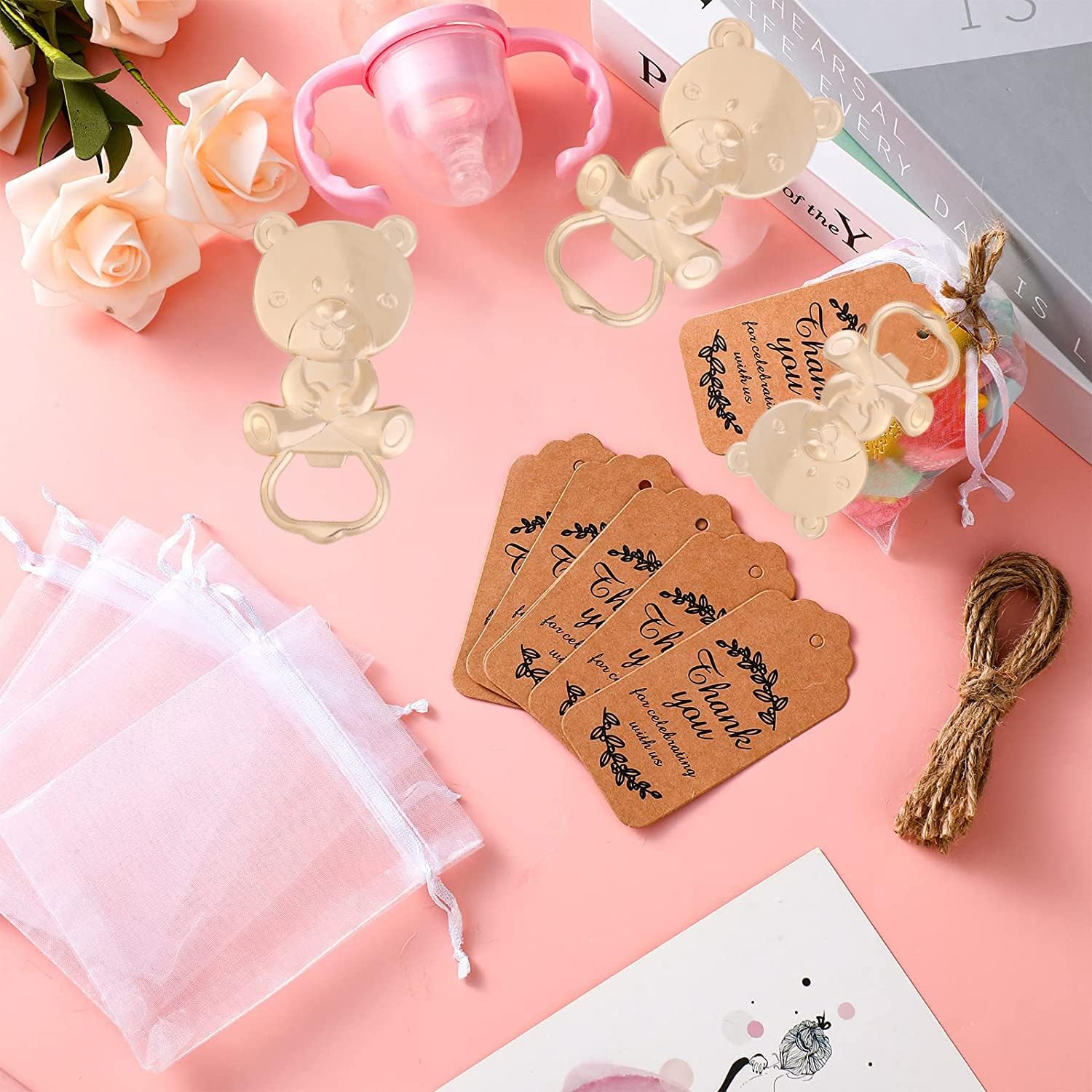 16 abrebotellas de bebé, baby shower, recuerdos de fiesta, abrebotellas con forma de oso de bebé, regalos de regreso para invitados, bodas, fiestas,