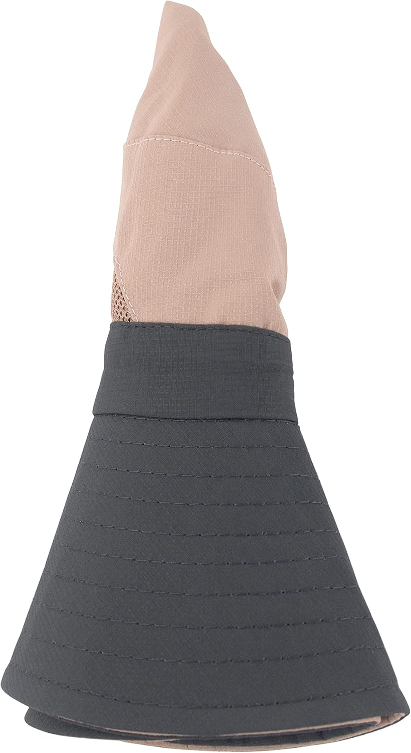 Sombrero de cola de caballo para mujer, protección UV, ala ancha, plegable, para verano, playa, pesca, sombreros