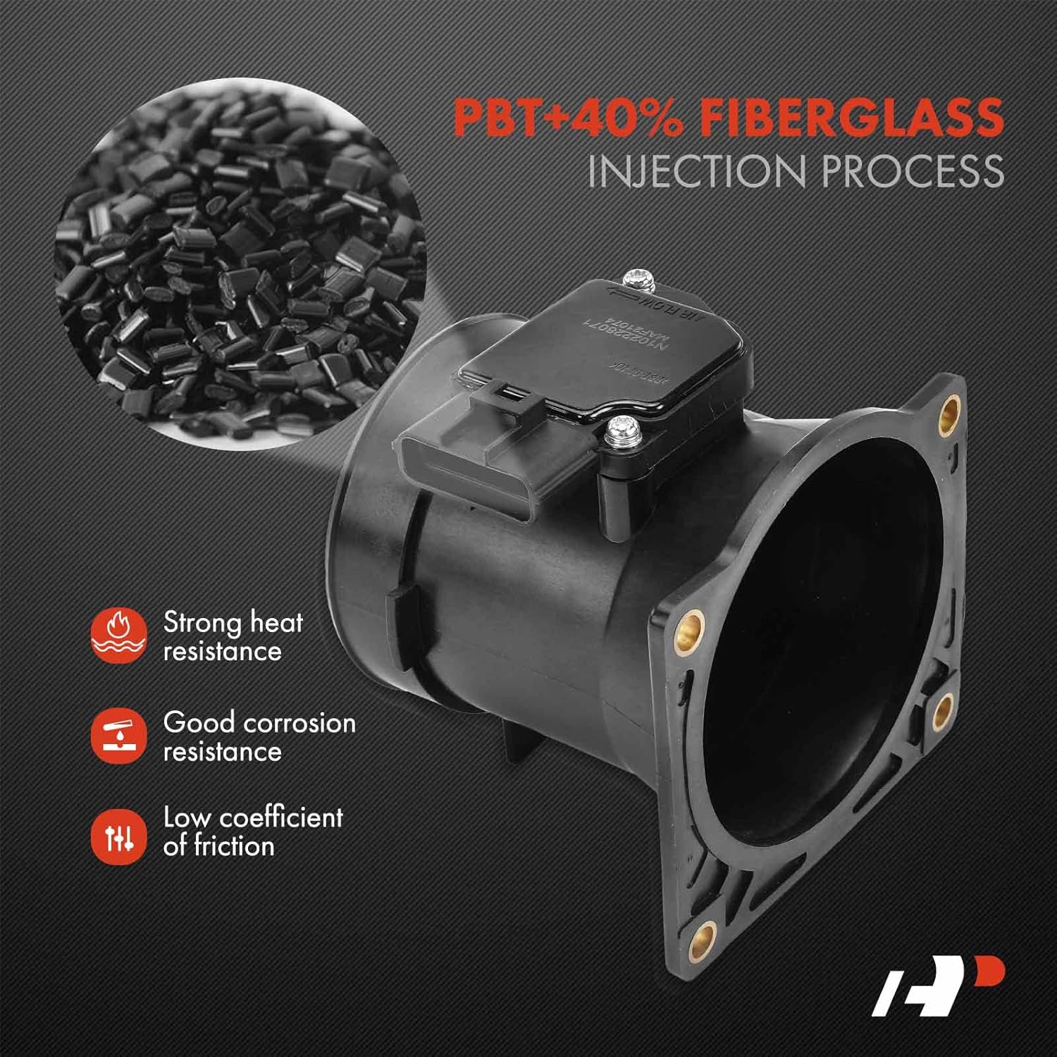 A-Premium Conjunto de medidor de sensor de flujo de aire masivo con 6 pines 8 cilindros 4.6L compatible con Mercury Marauder 2003-2004