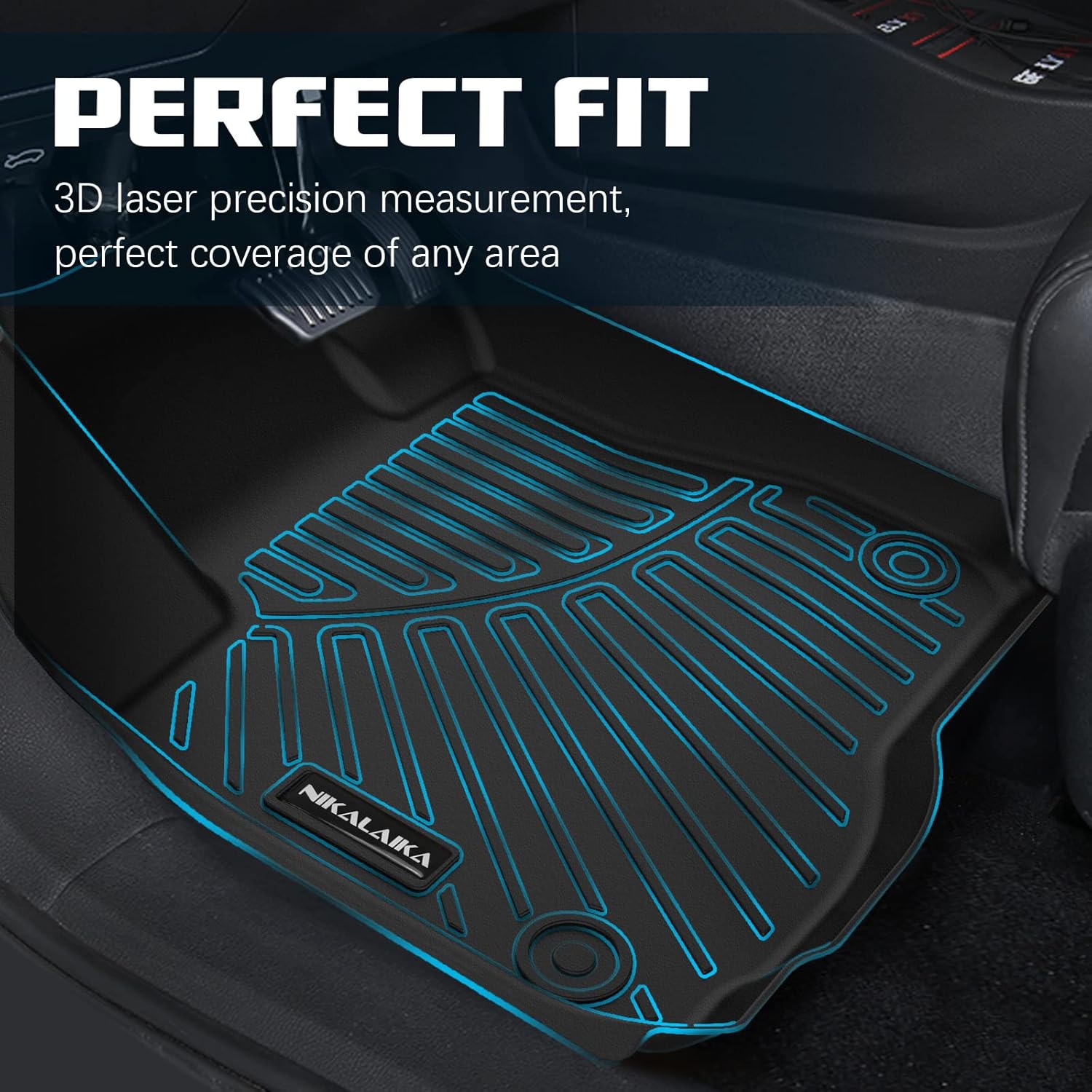NIKALAIKA Alfombrillas para Honda CR-V CRV 2023-2024 (incluye híbrido), protección para todo tipo de clima, forros de goma TPE para Honda CRV 2023