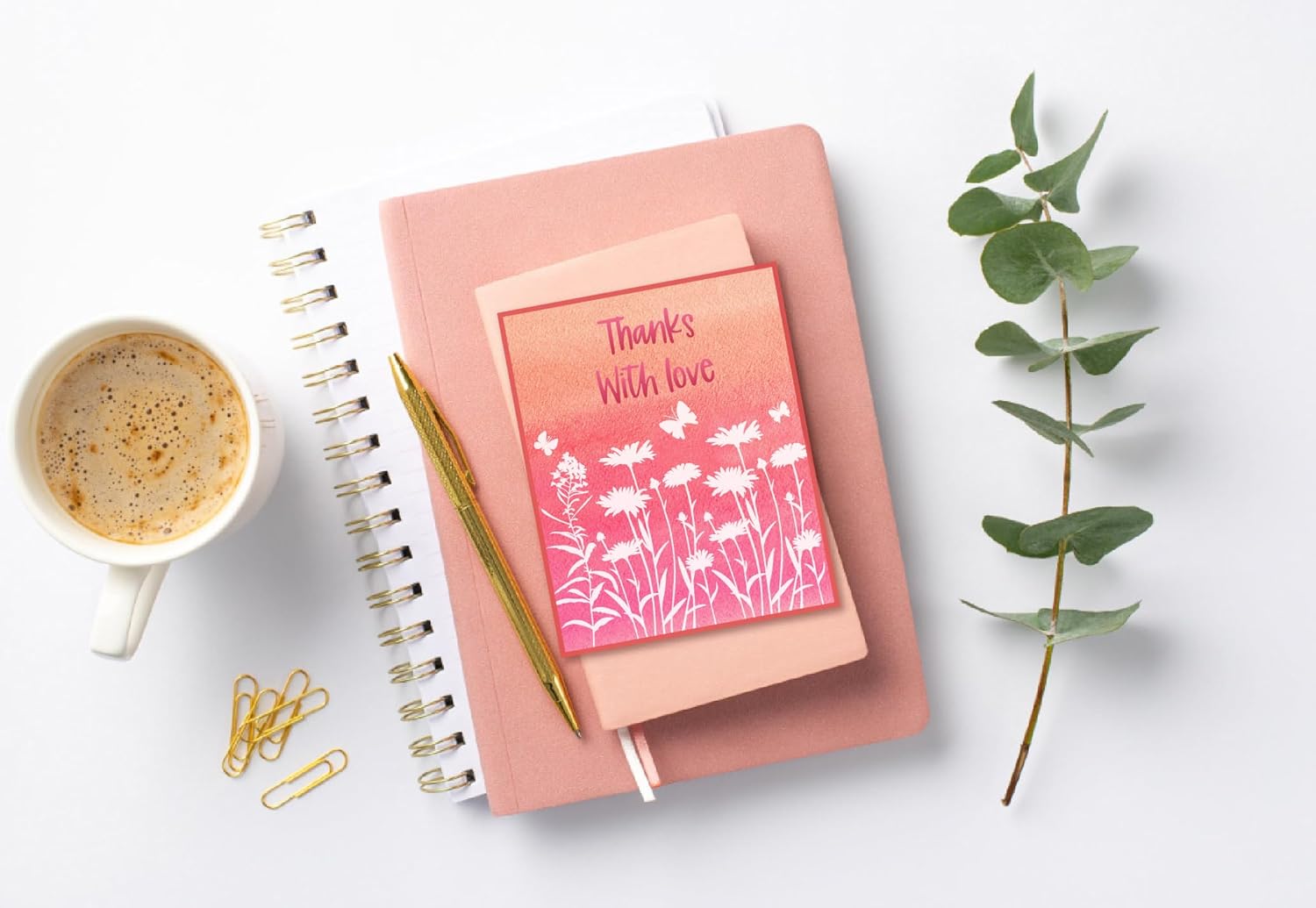 Arbuya Sellos transparentes para hacer tarjetas o escribir en diario, con palabras de cumpleaños, diseño de texto en inglés “Thank You”, sellos de