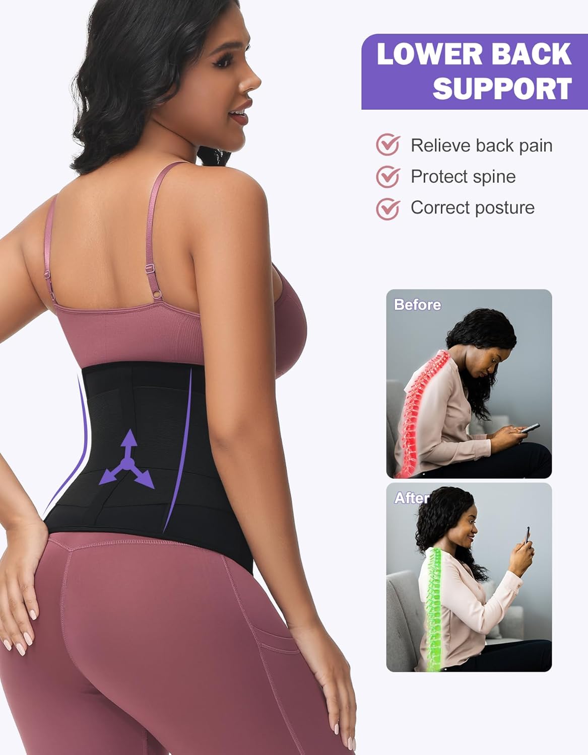 YADIFEN Corsé de entrenamiento de cintura para mujer, parte inferior del vientre, grasa, sudor, cintura, entrenamiento, moldeador de cuerpo