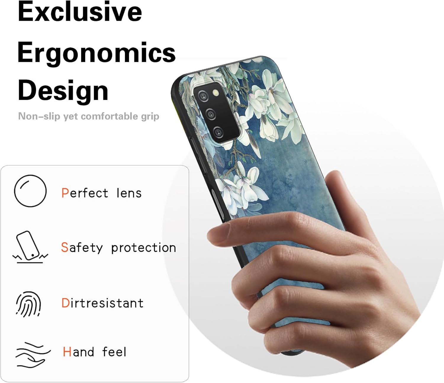 Starhemei Funda para Galaxy A03S, Edición de EE. UU. Funda Samsung Galaxy A03S, TPU suave y delgada con absorción de golpes para Samsung Galaxy A03S