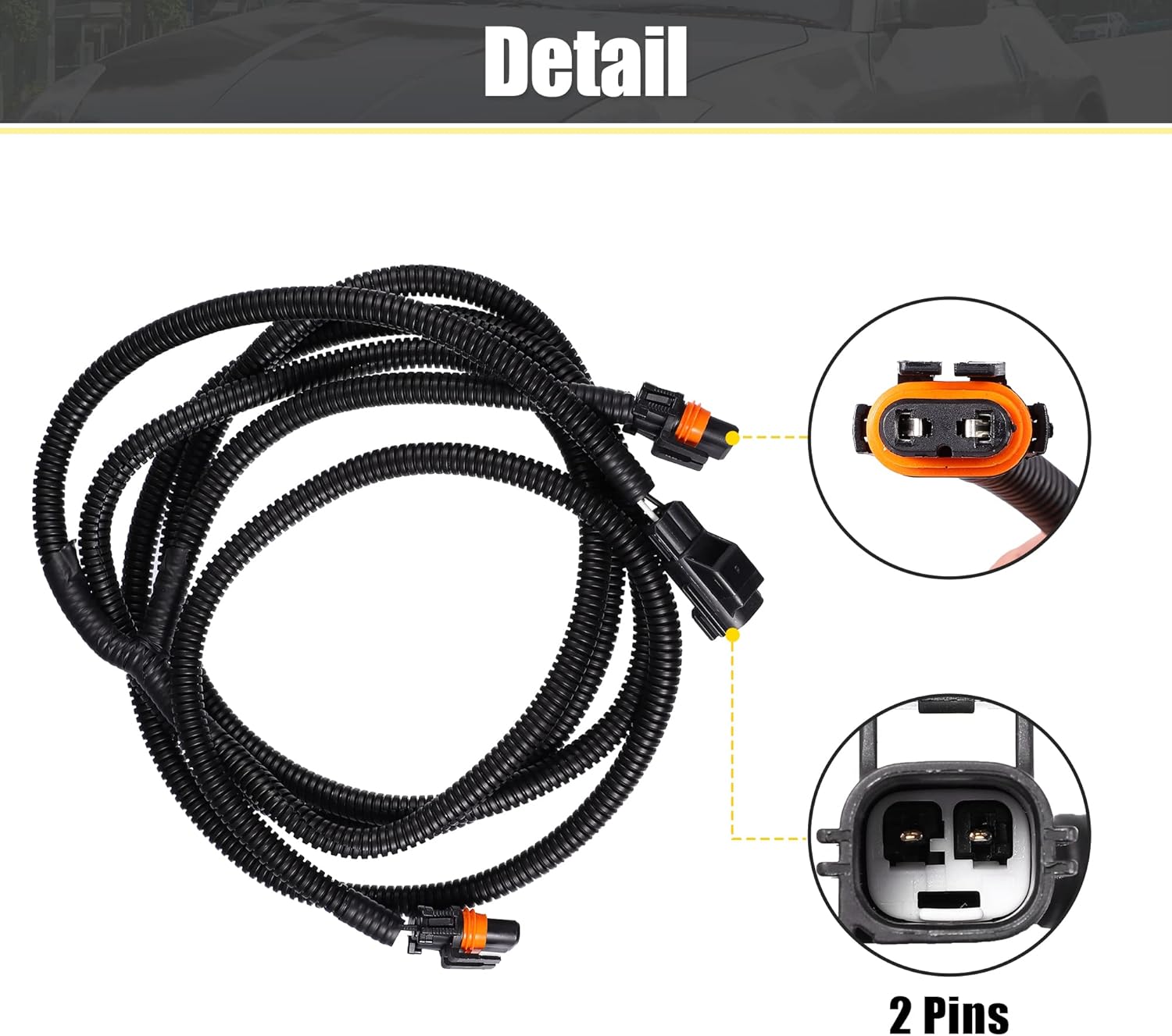 X AUTOHAUX Kit de arnés de cableado de luz antiniebla 56045501AC para Dodge para Ram 1500 2500 3500 4500 5500 camión 2002-2008 lado izquierdo derecho