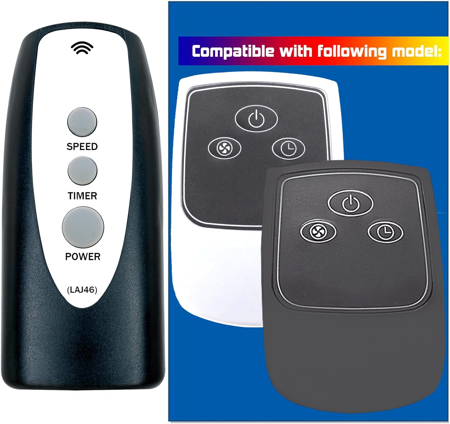 Mando a distancia de repuesto para Lasko 2033654B 2033654 1843 1844 2546 3540 3542 S18625 S18924 1646 1850 1854 1880 1885 2740 27444 3440 Ventilador