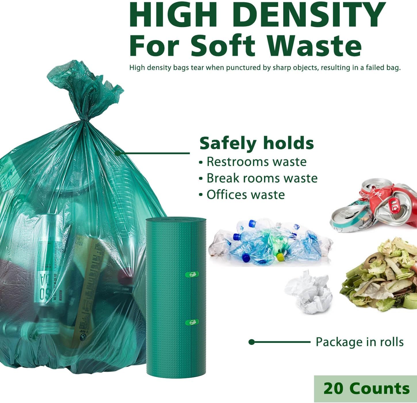 AYOTEE – Bolsas de basura grandes de 30 galones, bolsas de basura grandes de 1 mil de grosor, bolsas de basura de cocina de 30 galones de alto, 50%