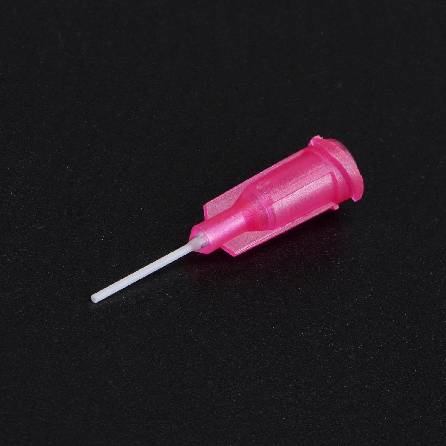 uxcell 50 agujas dispensadoras de plástico 25G, tubo de aguja de pegamento PP de 12 pulgada, puntas de bloqueo Luer Blunt con aguja flexible de PP